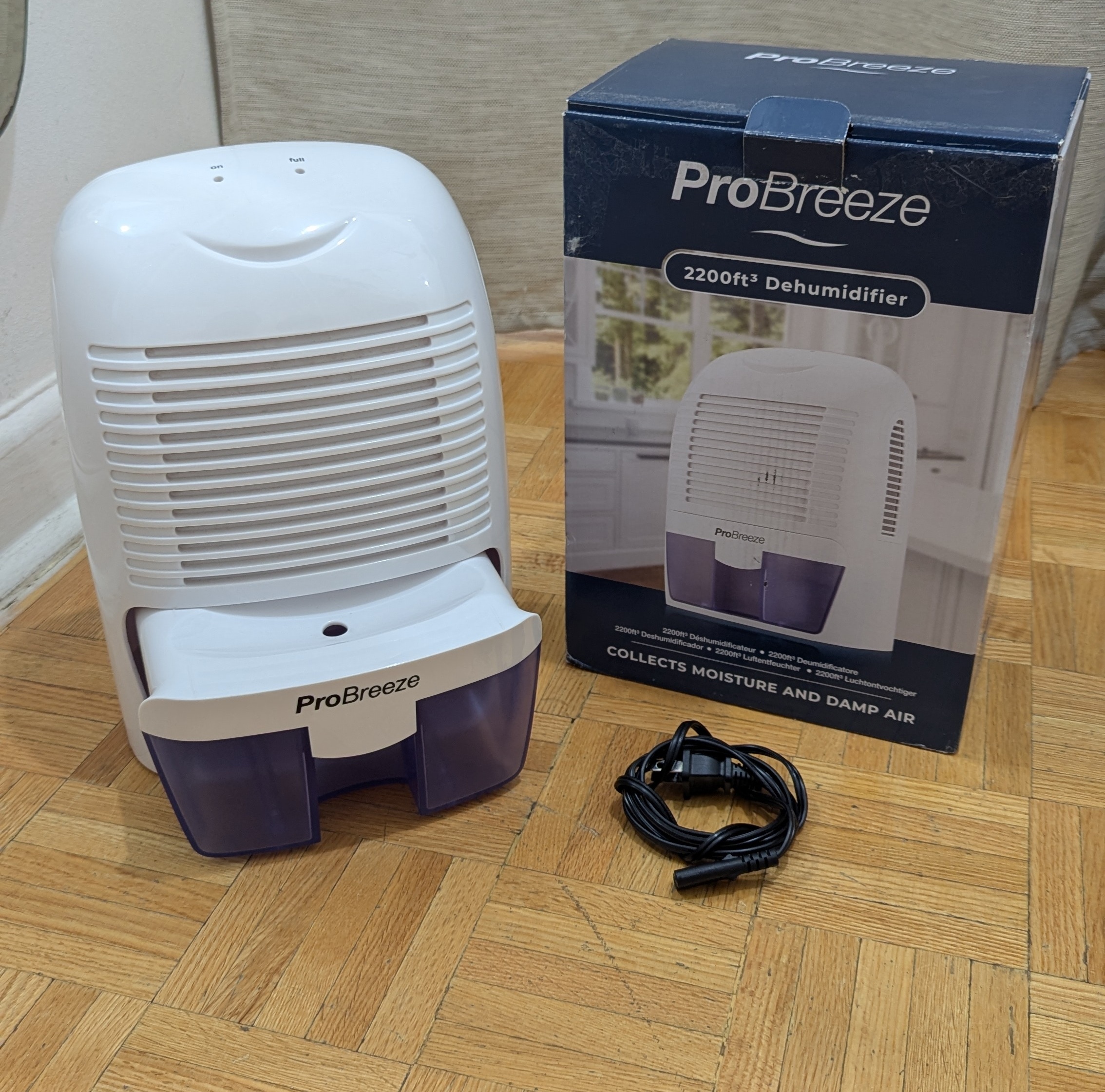 NEW Pro Breeze Mini Dehumidifier Compact Portable