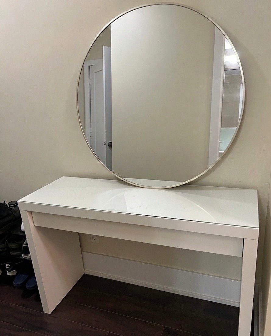 IKEA MALM Dressing table, white with glass top, 120 x 41 x 78 cm - photo 3