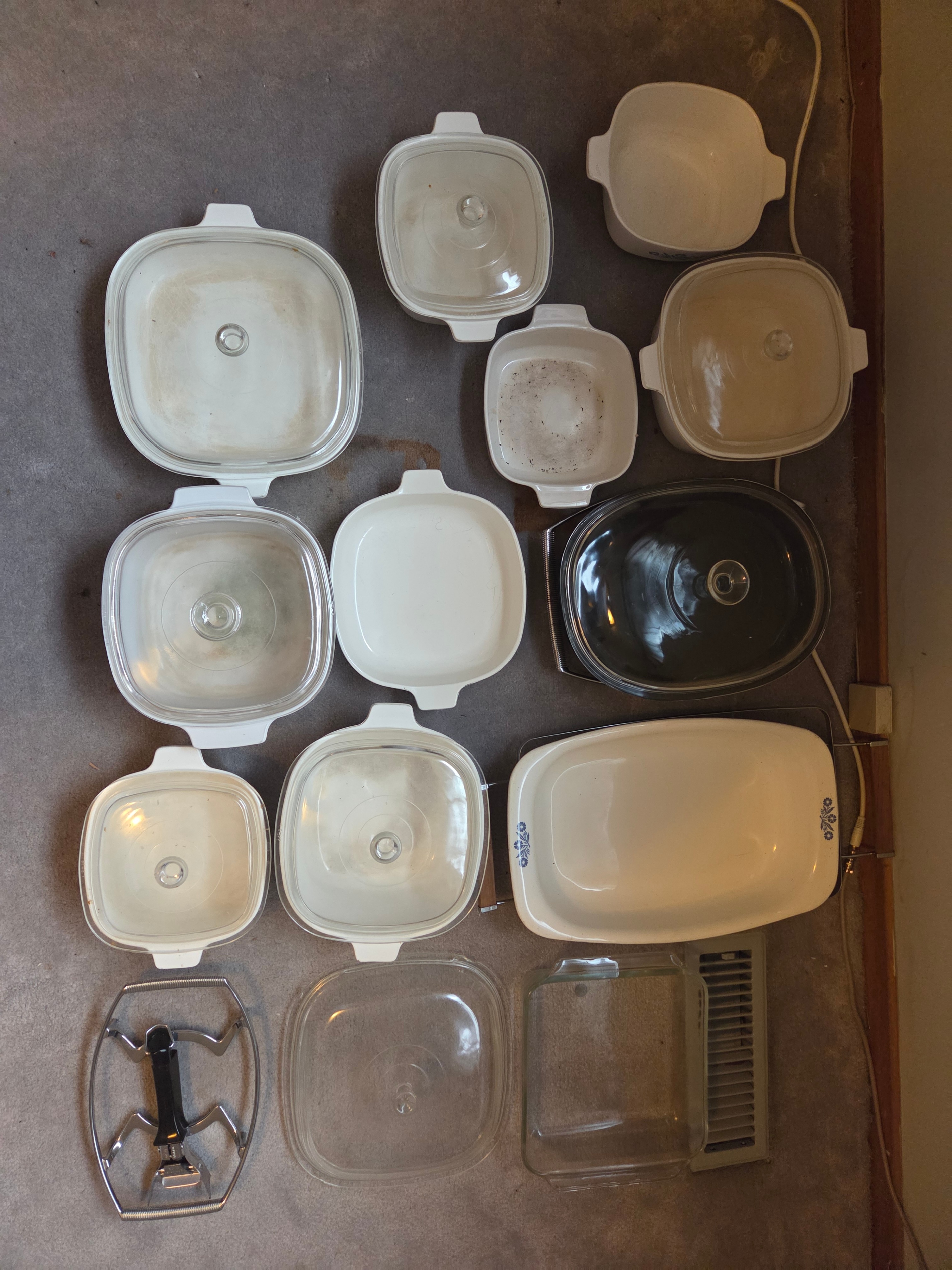 Vintage 11-Pc CorningWare Set - Blue Cornflower, Spice of Life+