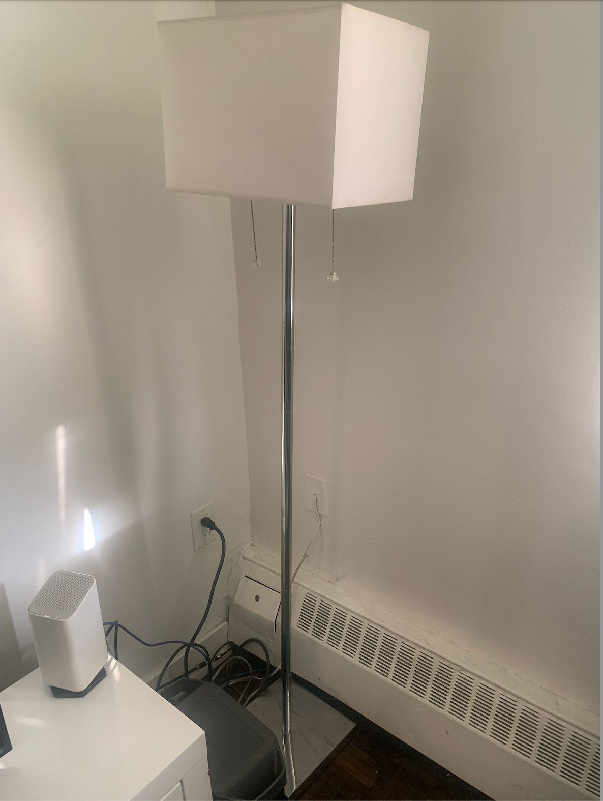 Moving Sale: 2 Matching Rectangular Floor Lamps