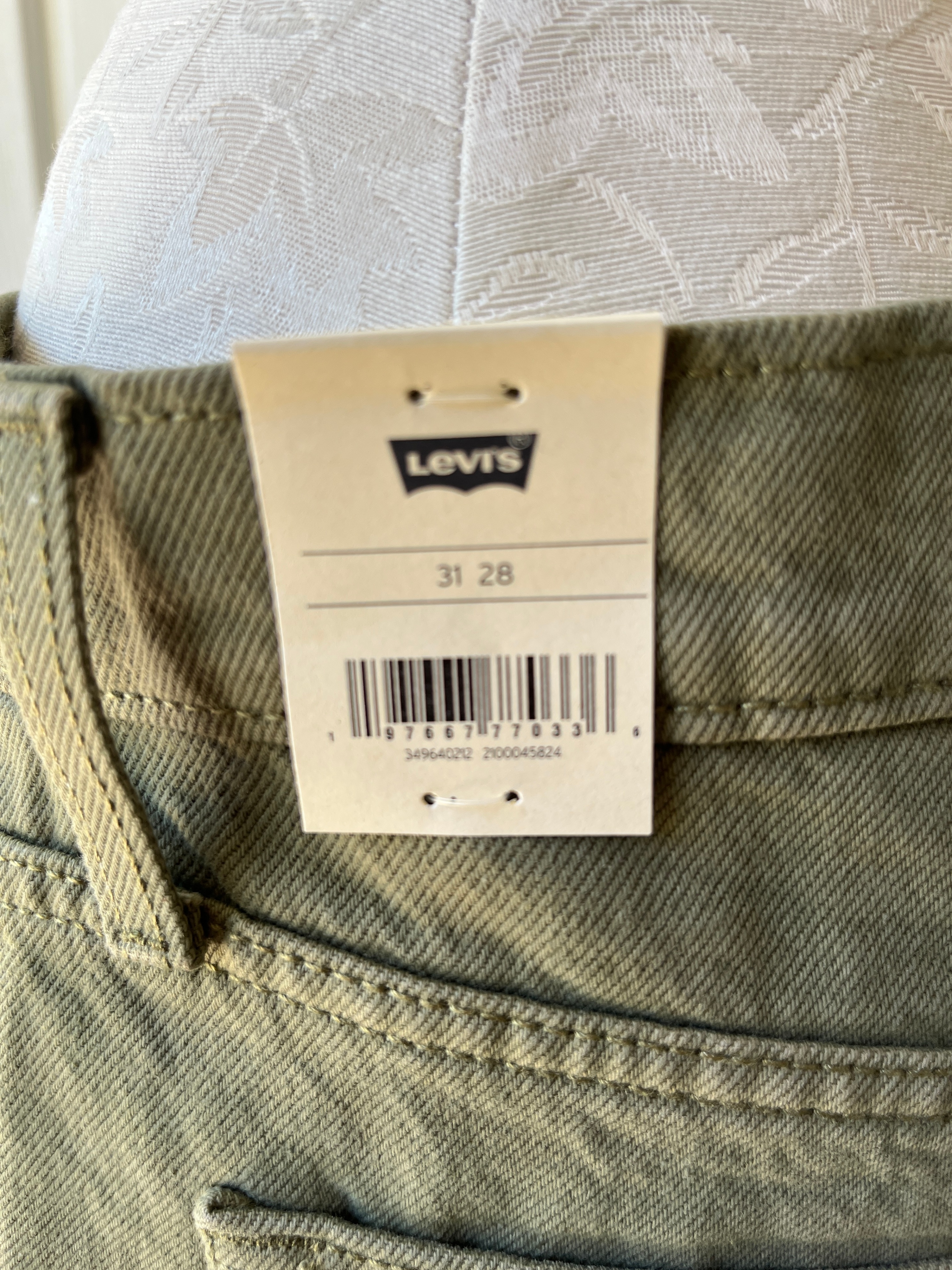 Levi's Wedgie Straight Jeans - Olive Green - Size 31x28 - photo 4