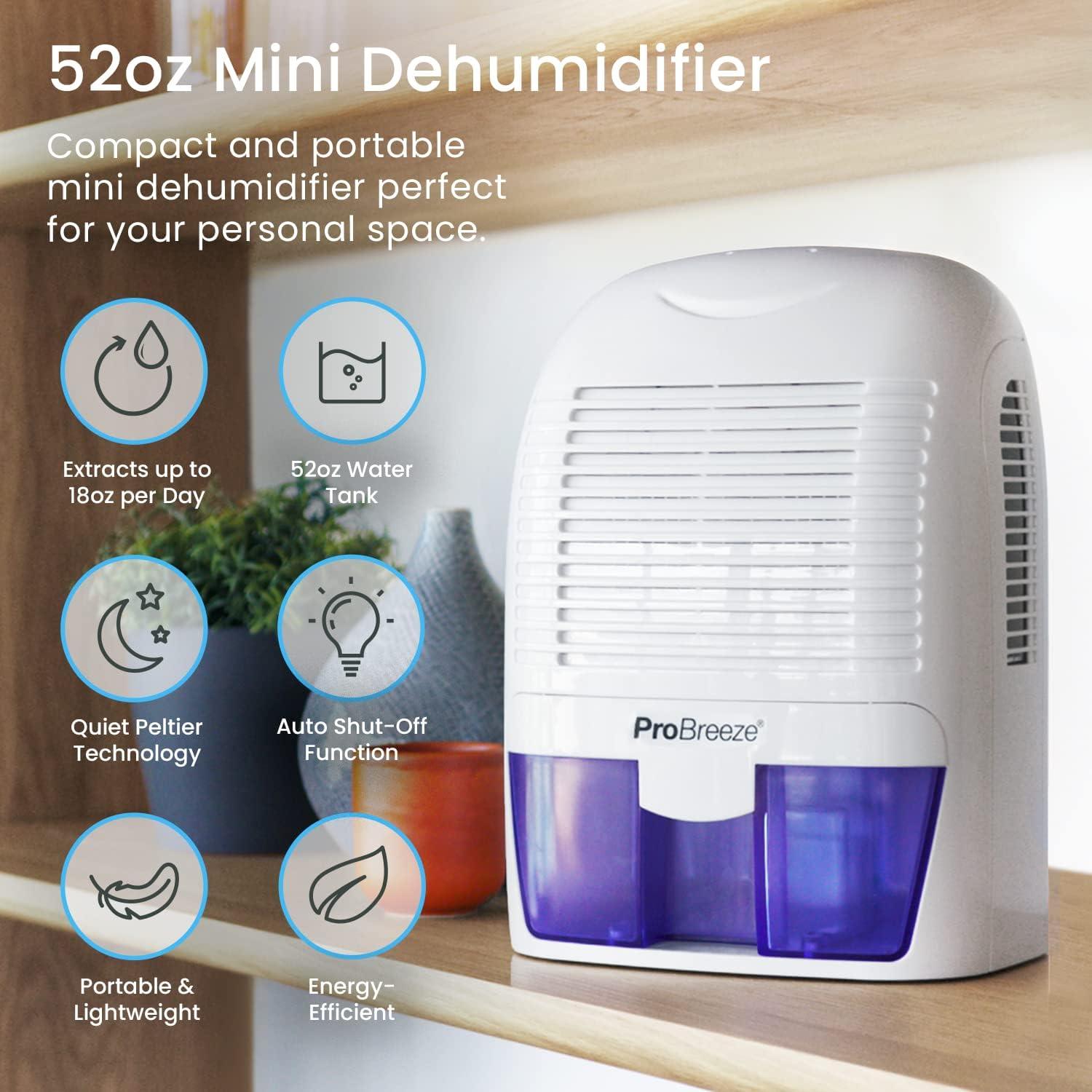 ProBreeze 52oz Mini Dehumidifier - photo 2