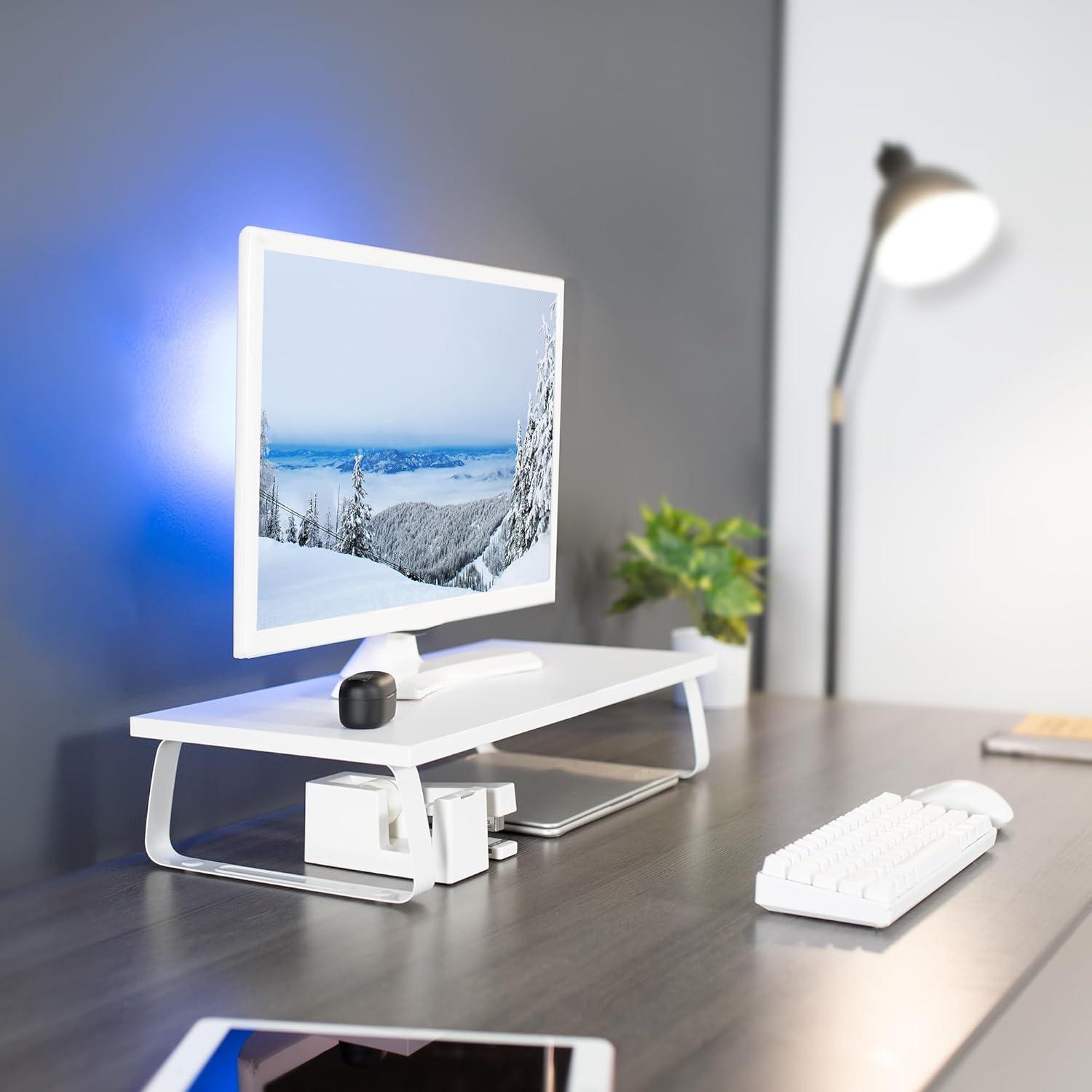 New VIVO Monitor Stand Wood & Steel Desktop Riser - photo 4