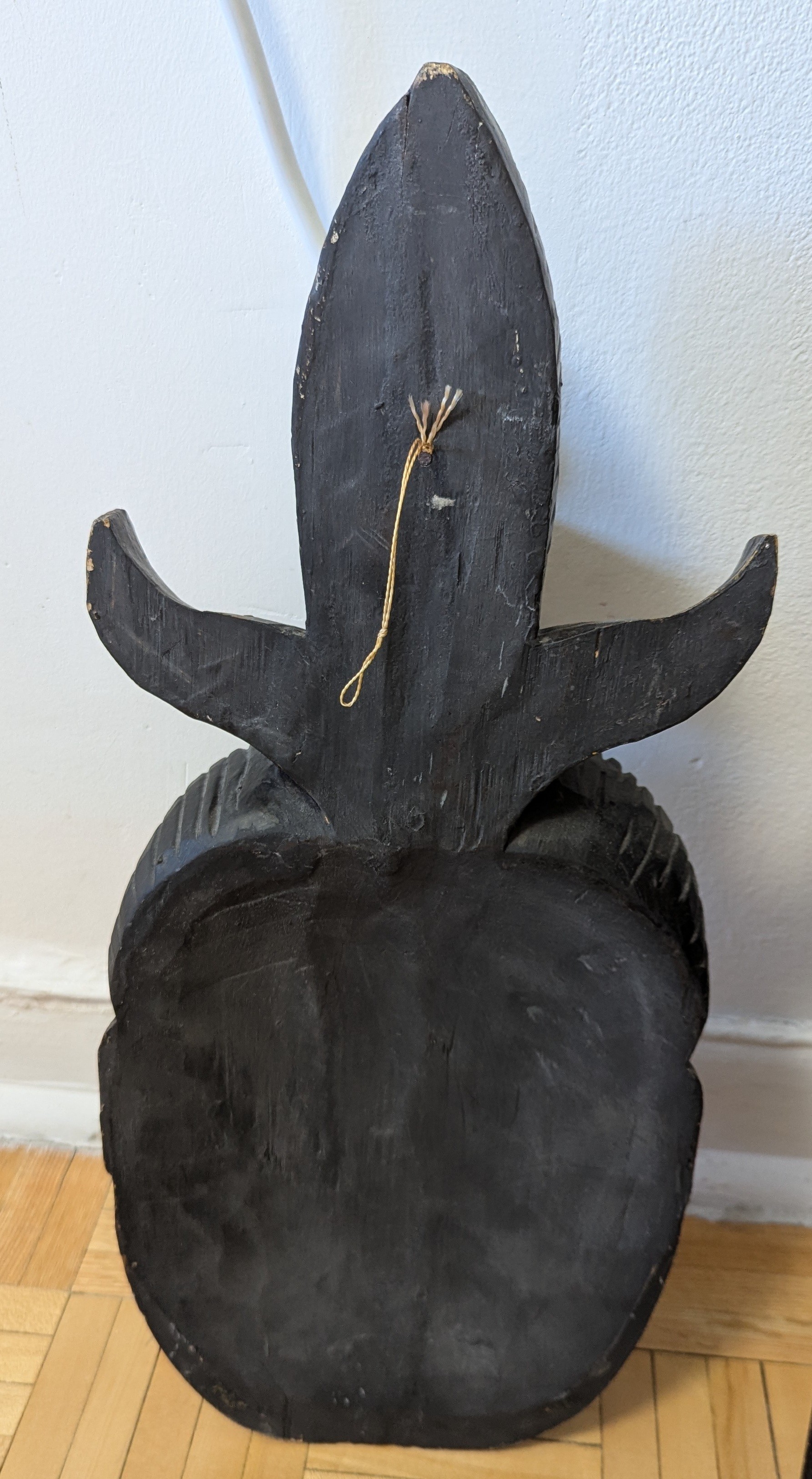 Antique Vintage African Hand-carved Wood Statue, Mask, Faces - photo 5