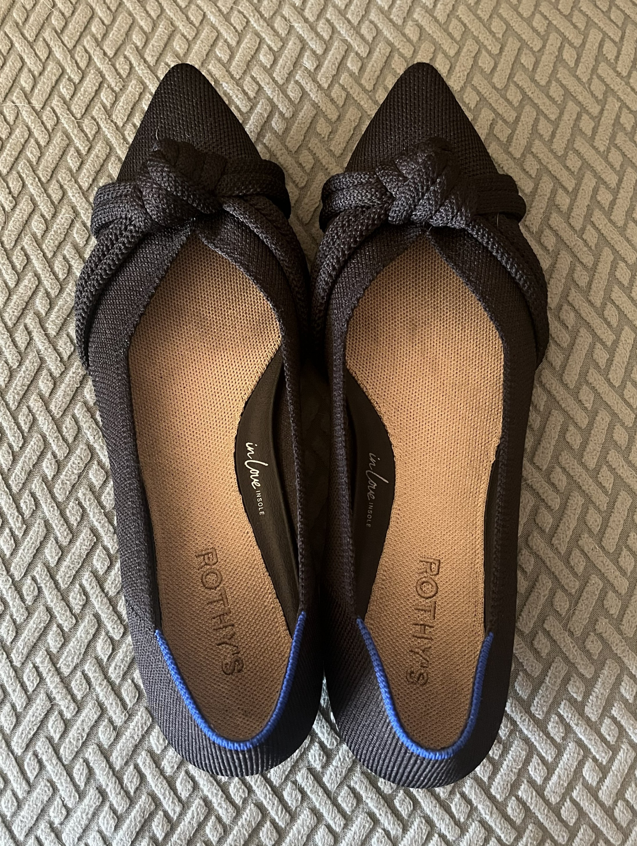 Rothy’s The Knot Point Flats - Black - Women’s Size 9 - LIKE NEW - photo 2