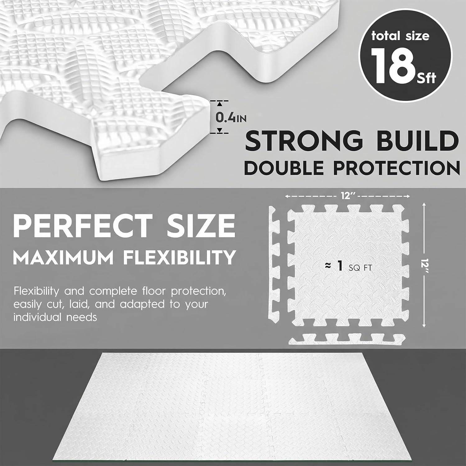 Interlocking Fitness Floor Mats with Enhanced Grip - photo 2