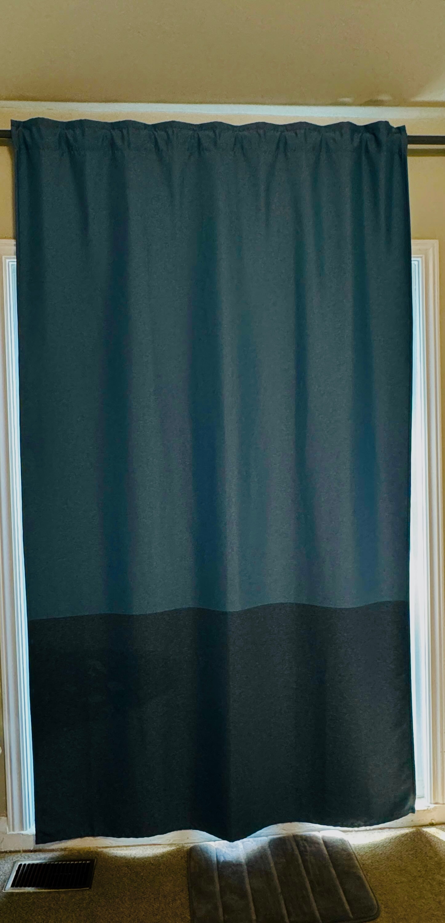 Two-tone grey blackout curtain & Two-tone blue blackout curtains - photo 4