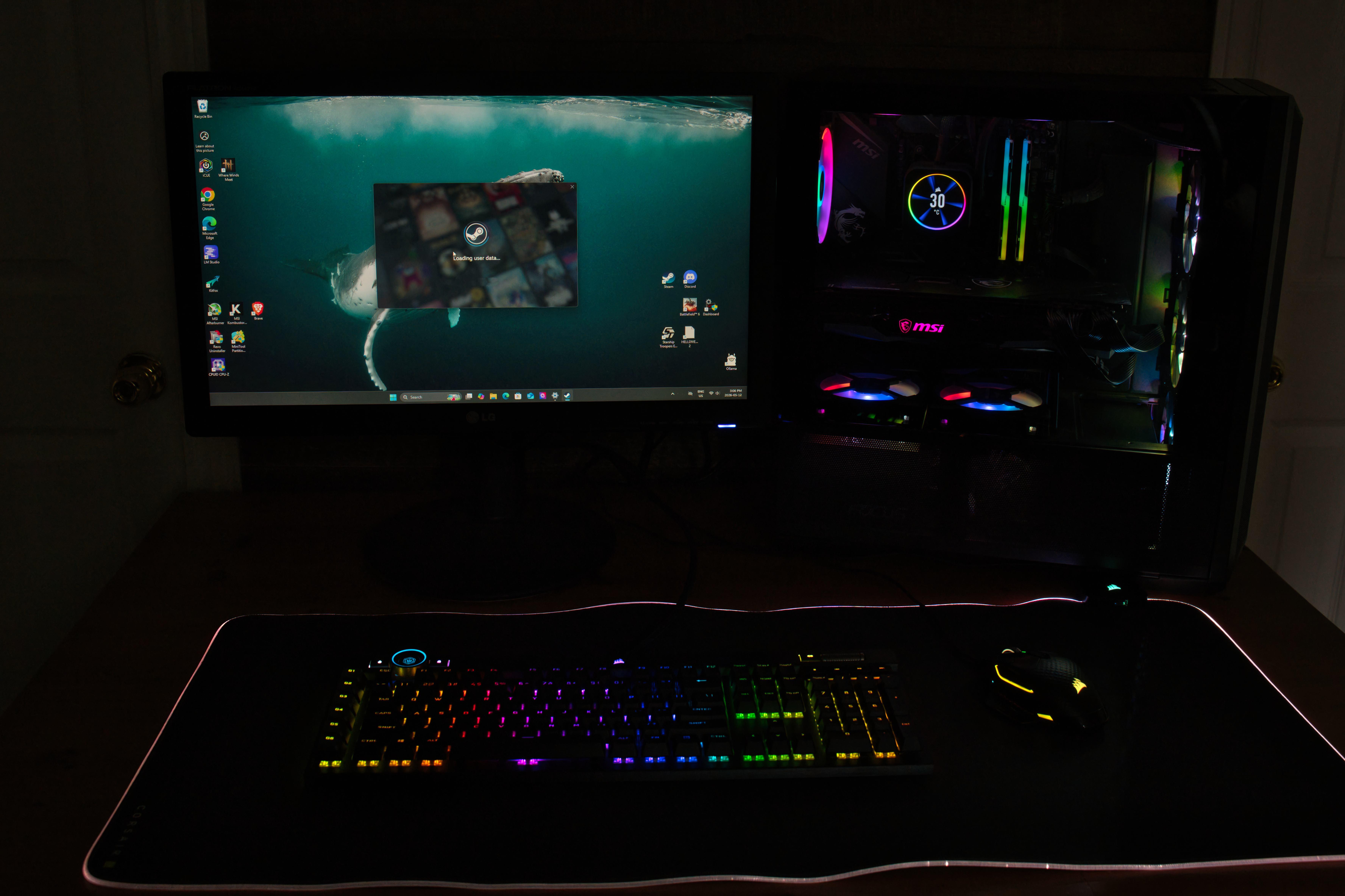 Gaming desktop with Keyboard and mouse - photo 3