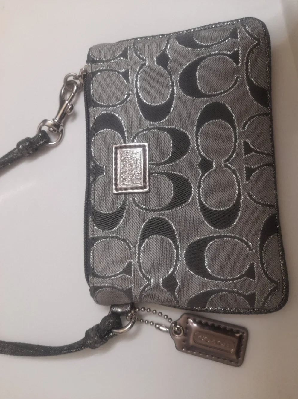 Coach Poppy Signature Jacquard Wristlet Y2K - photo 3