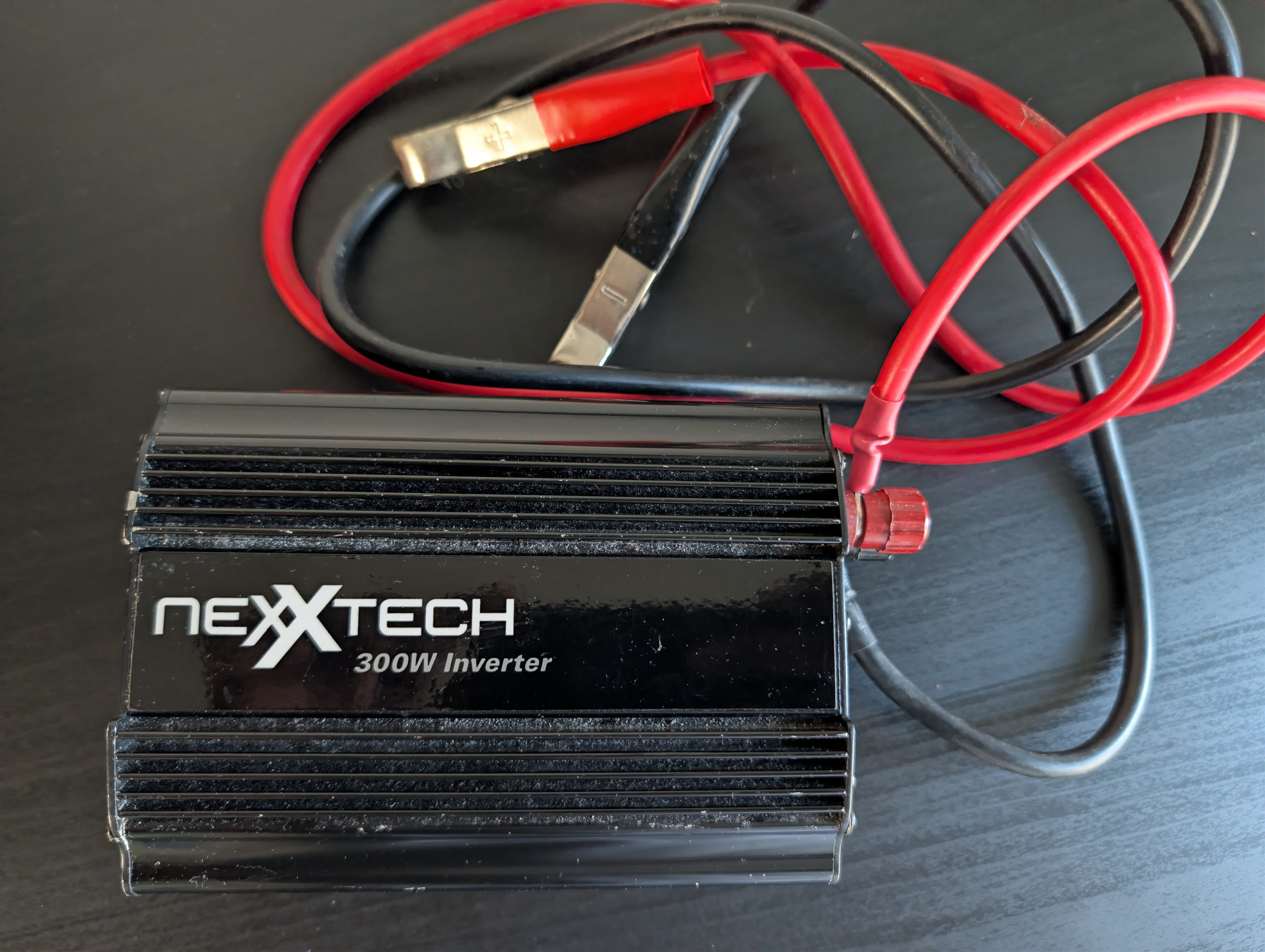300W Power Inverter (12V DC to 120V AC) with Clamps - photo 2