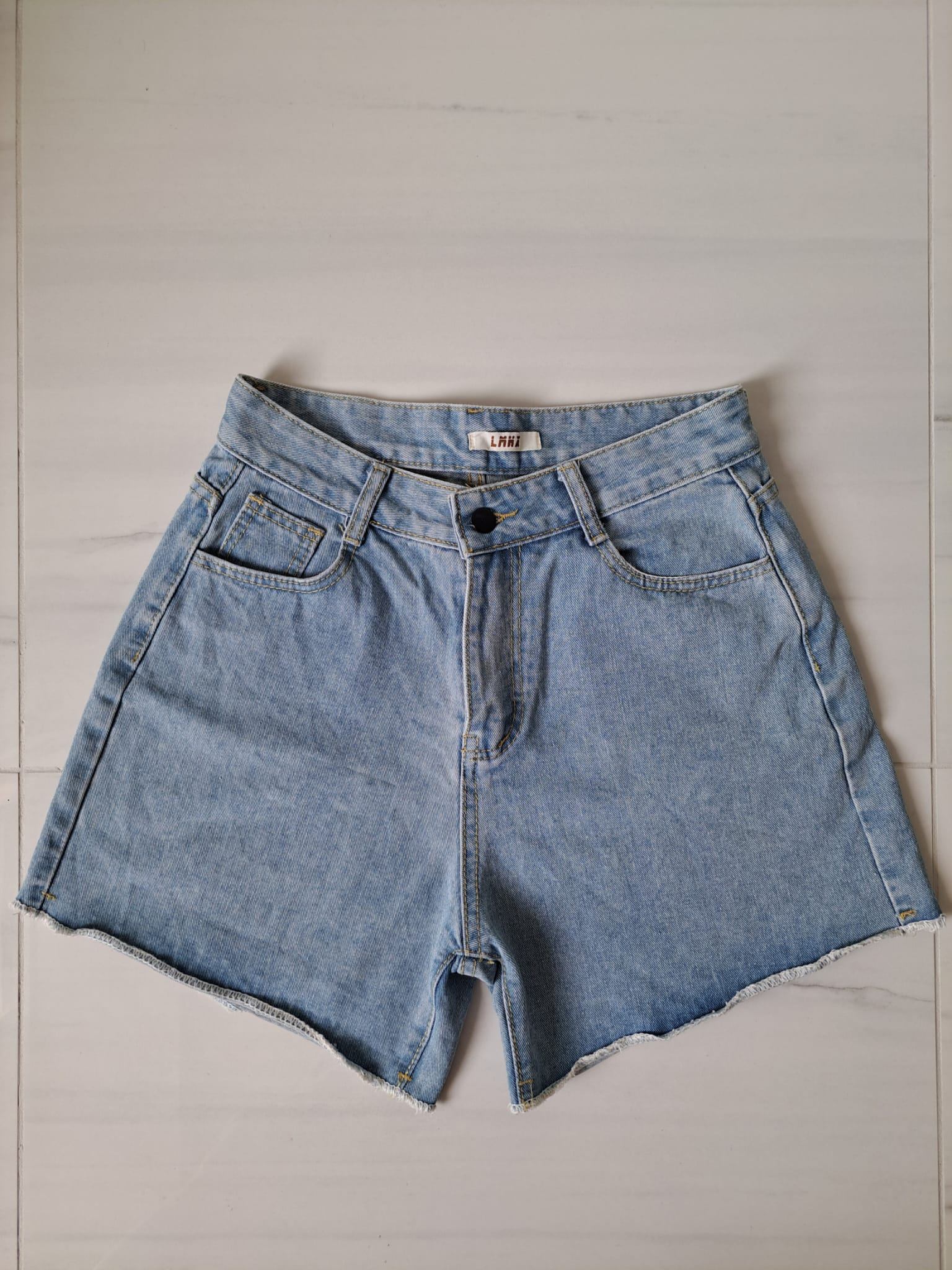 ☀️ Light Wash High Waisted Denim Shorts - photo 5