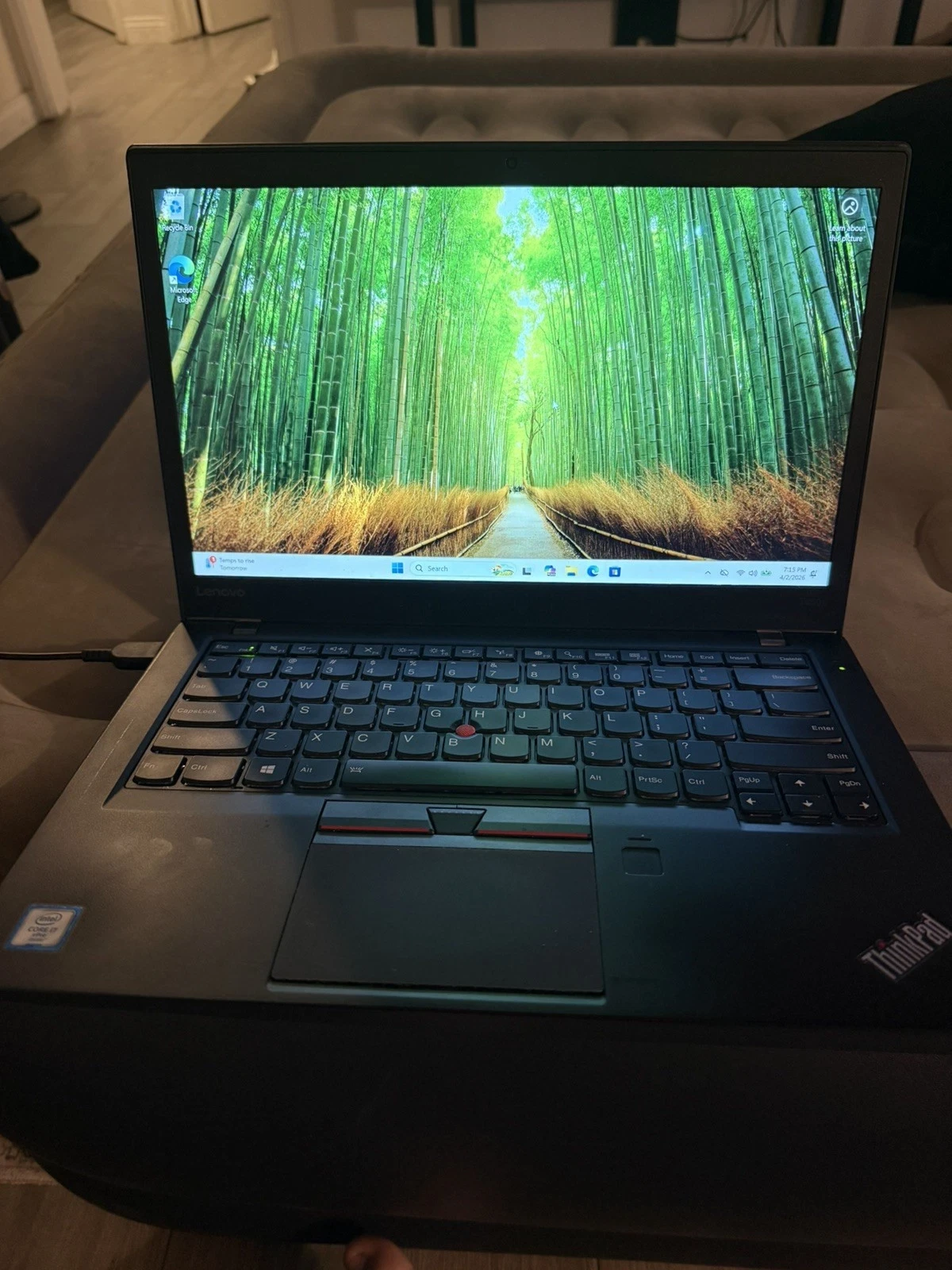Lenovo T460s laptop i5 Genuine Windows 11 Pro, Microsoft Office