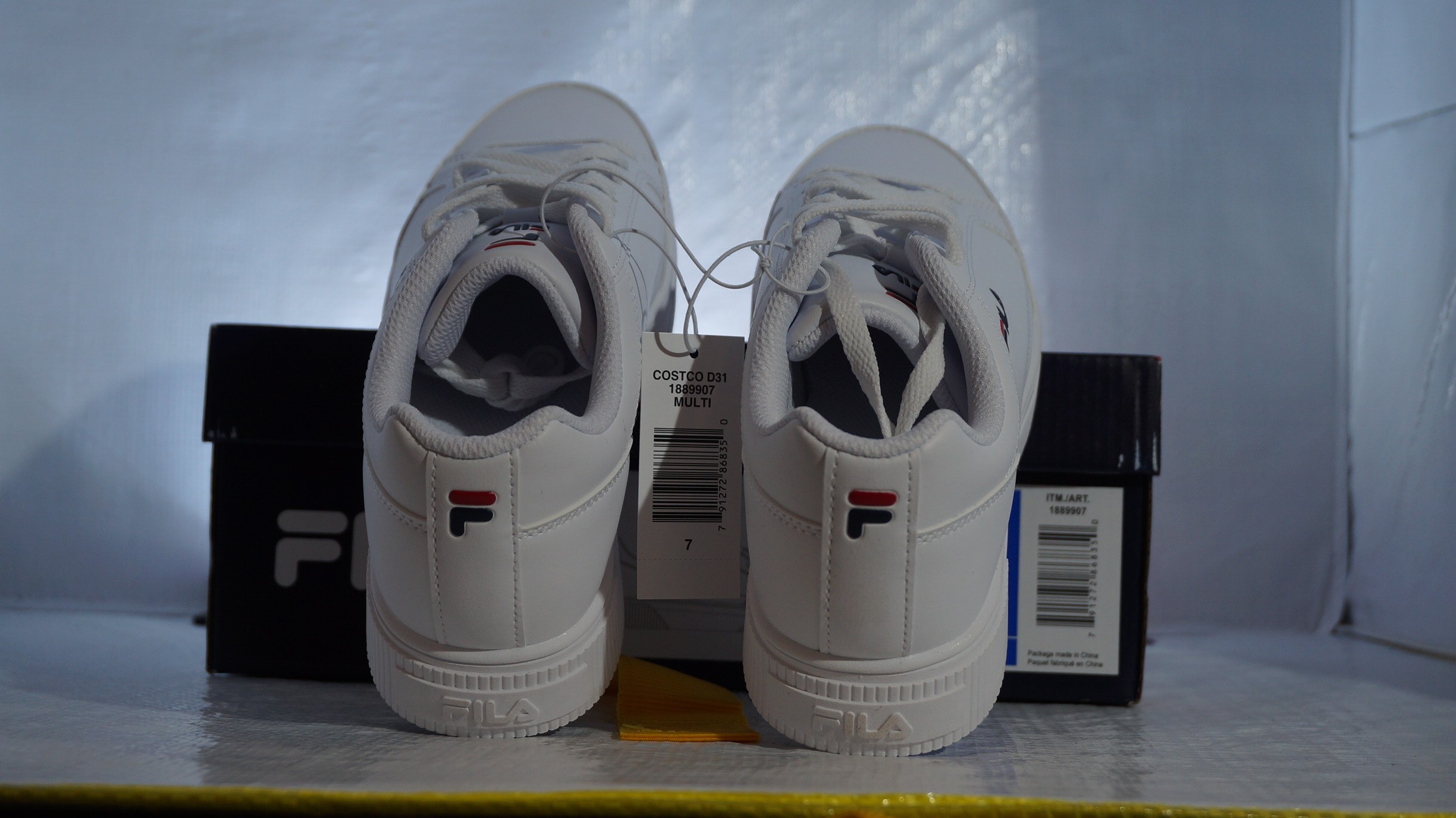 Fila Unlock Court Women's Sneakers - White/Navy/Red, Size US 7 - photo 3