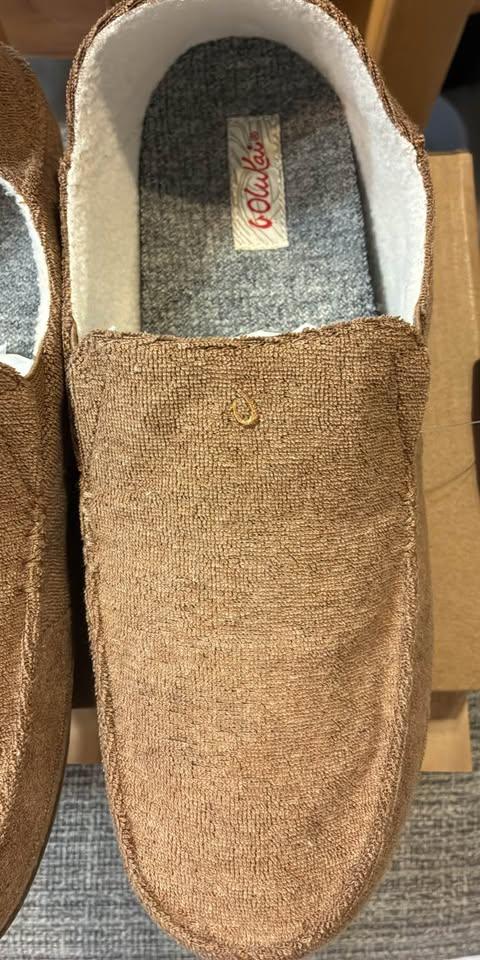 New in box OluKai Nohea Hulu Tan slippers size ladies 9 - photo 2