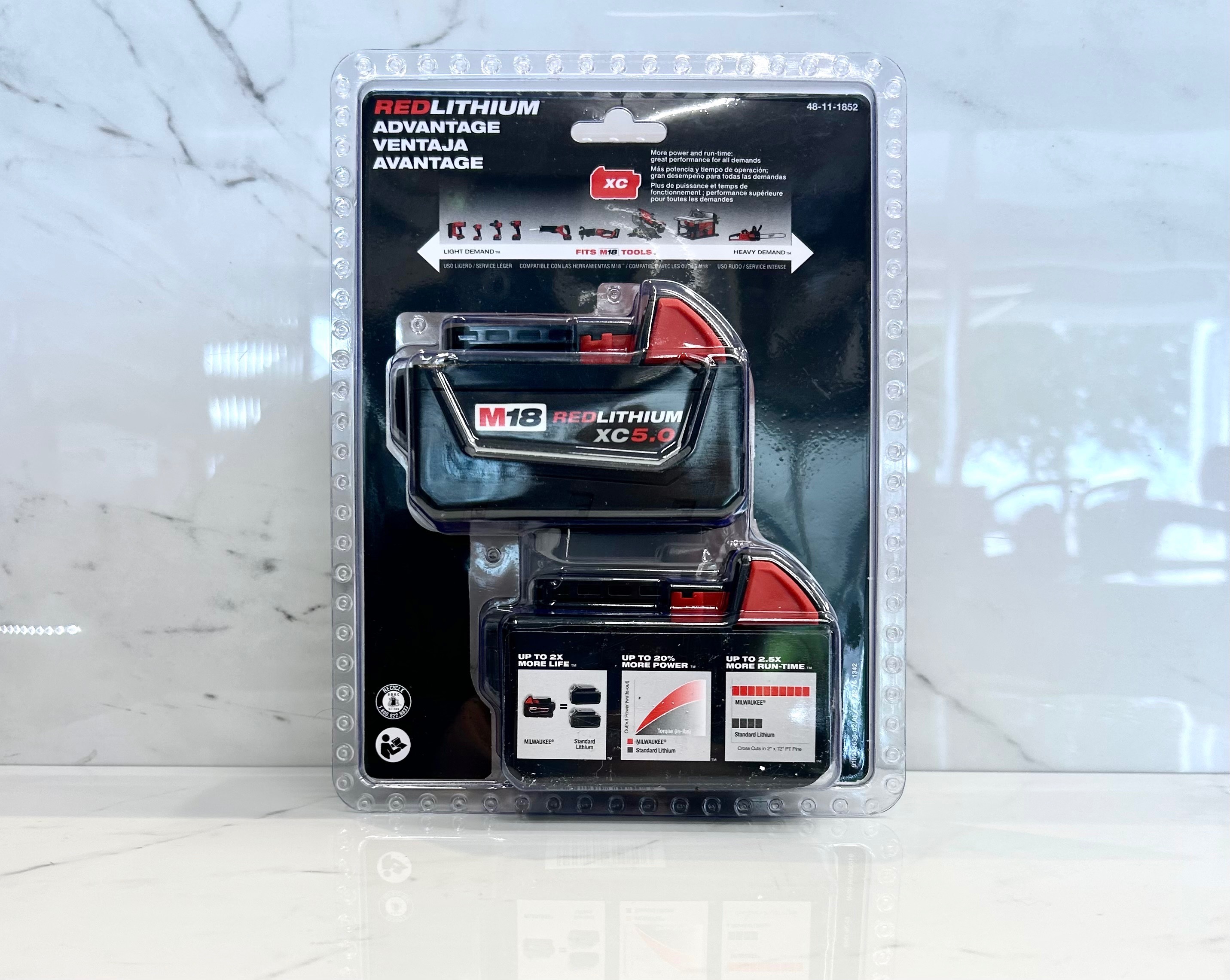 Milwaukee 5.0 AH Battery 2pk - photo 2
