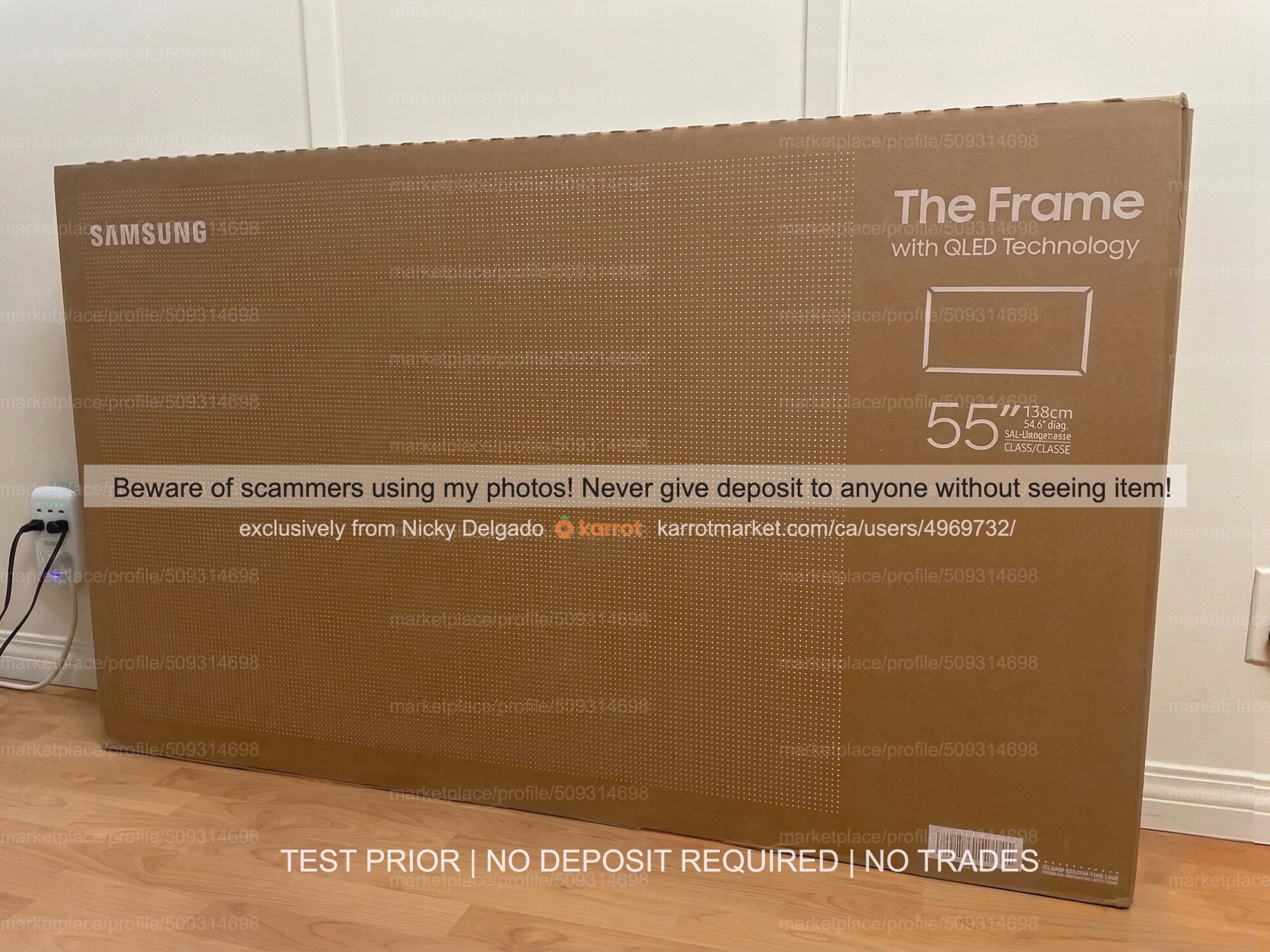Samsung 55” The Frame QLED 4K Smart TV (QN55LS03DA) –Can Deliver