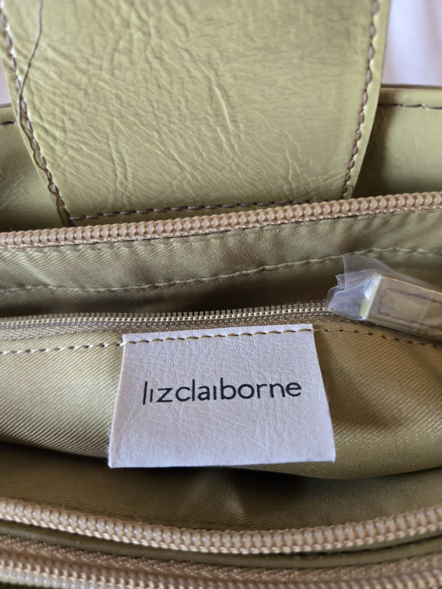 🫶 Liz Claiborne Structured Tote – Olive Green - photo 3