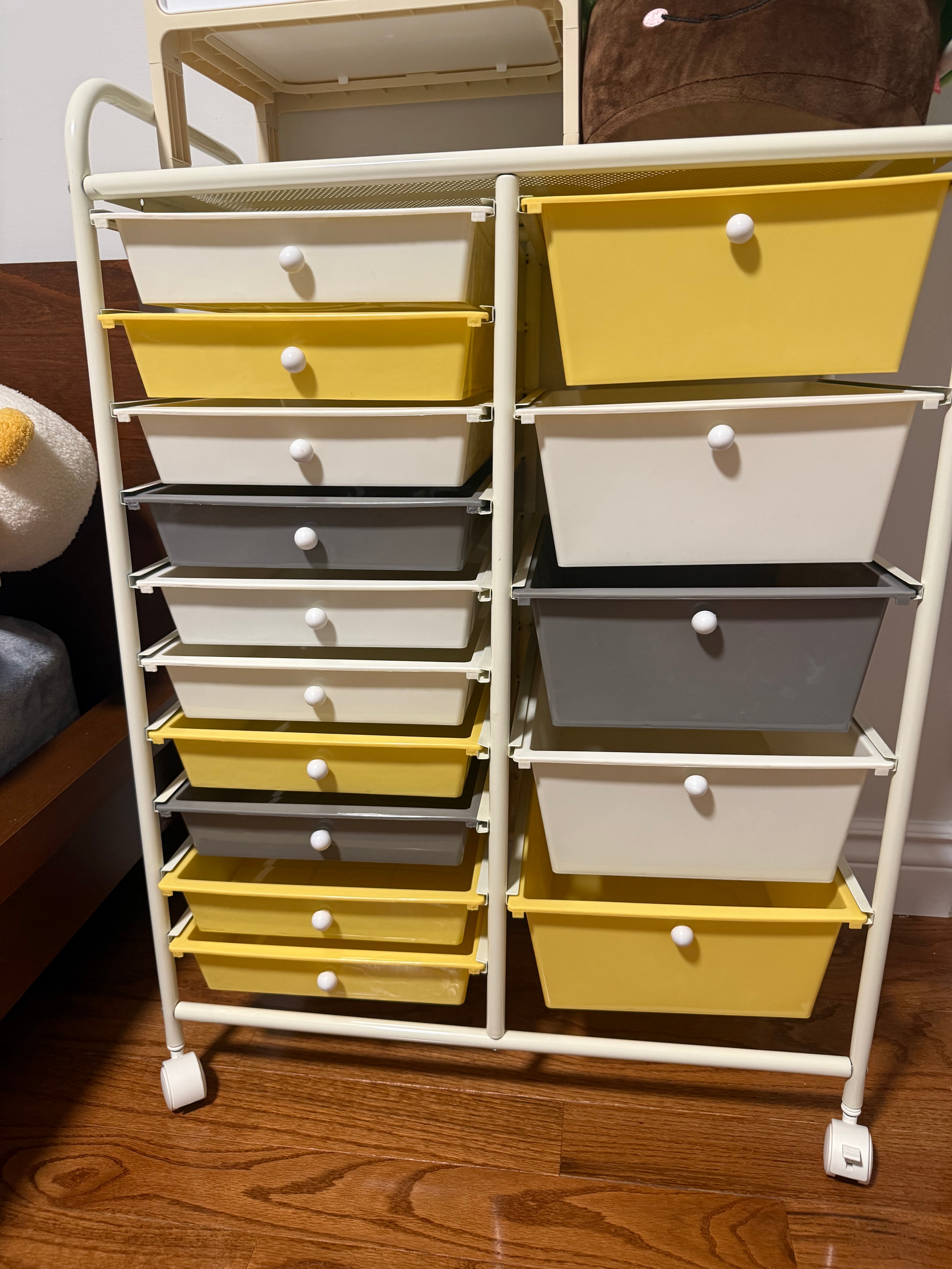 Giantex 15-Drawer Rolling Storage Cart - Organizer with Wheels