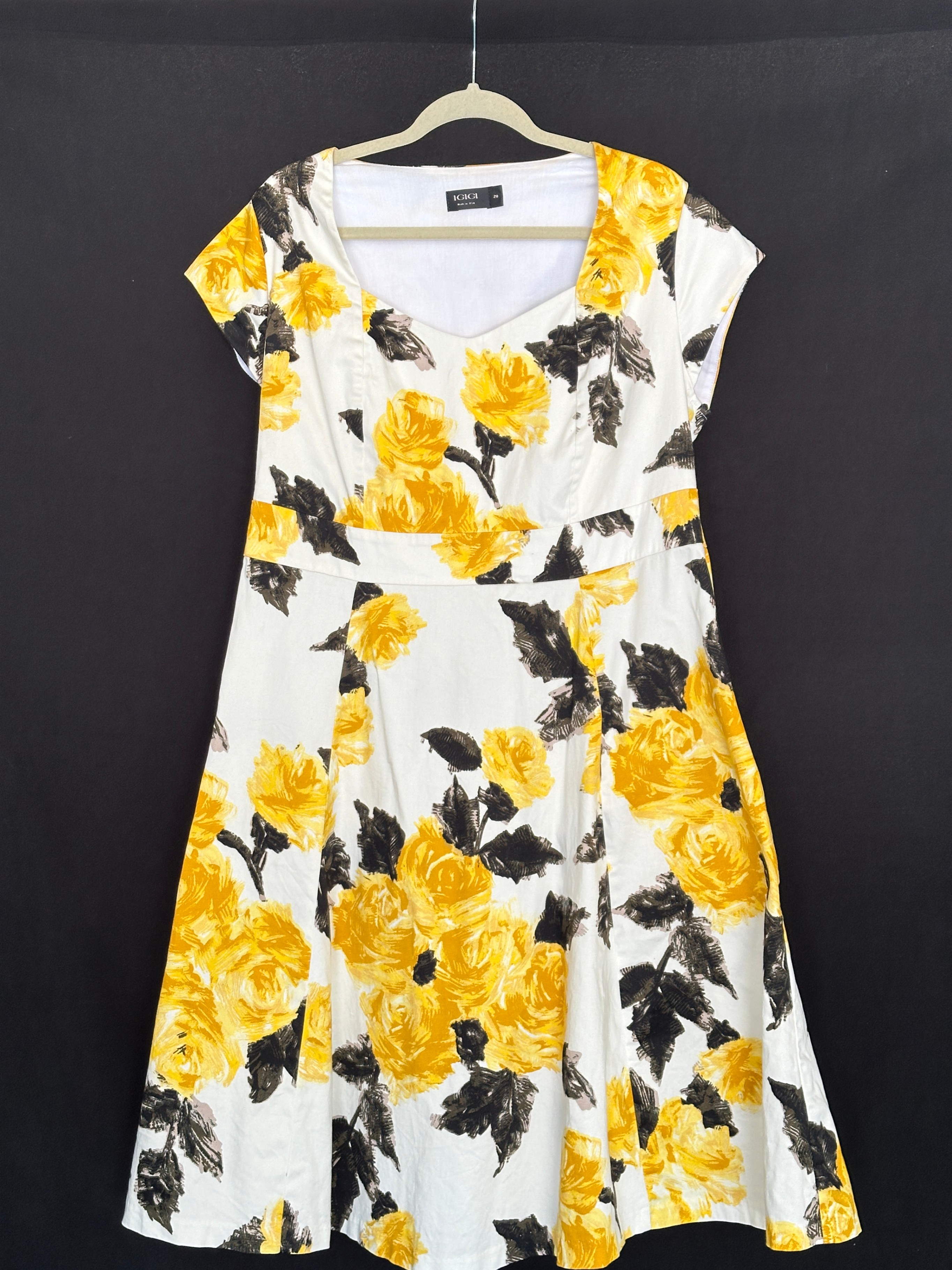 IGIGI women's floral cap sleeve summer dress