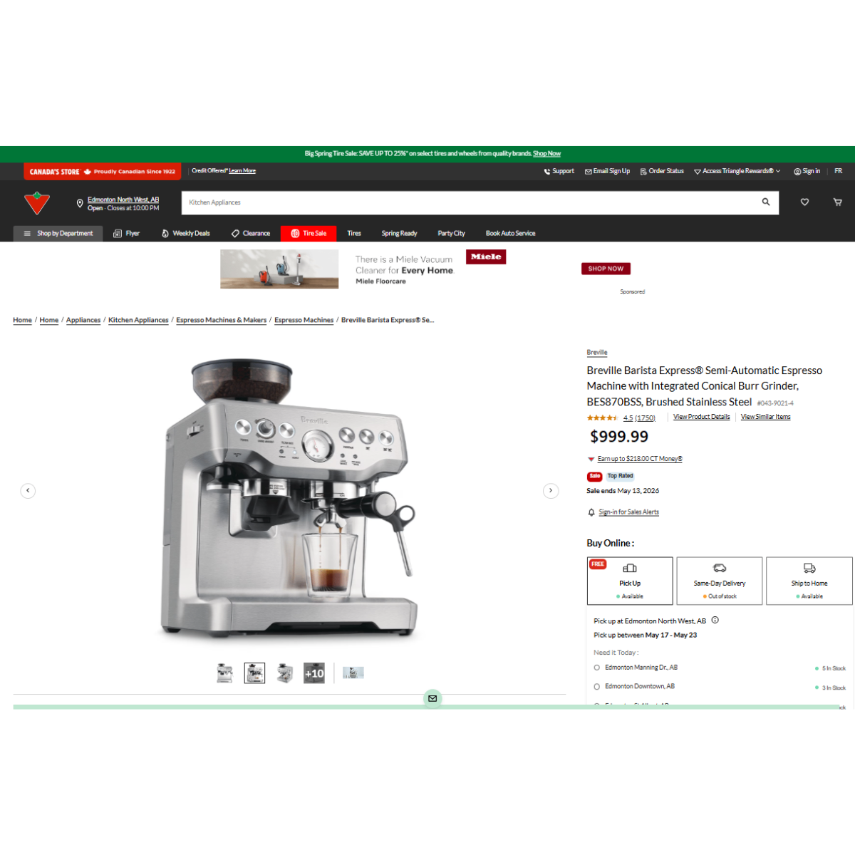 Retail Price$1300-SEALED UNOPENED Breville Barista Express - photo 2
