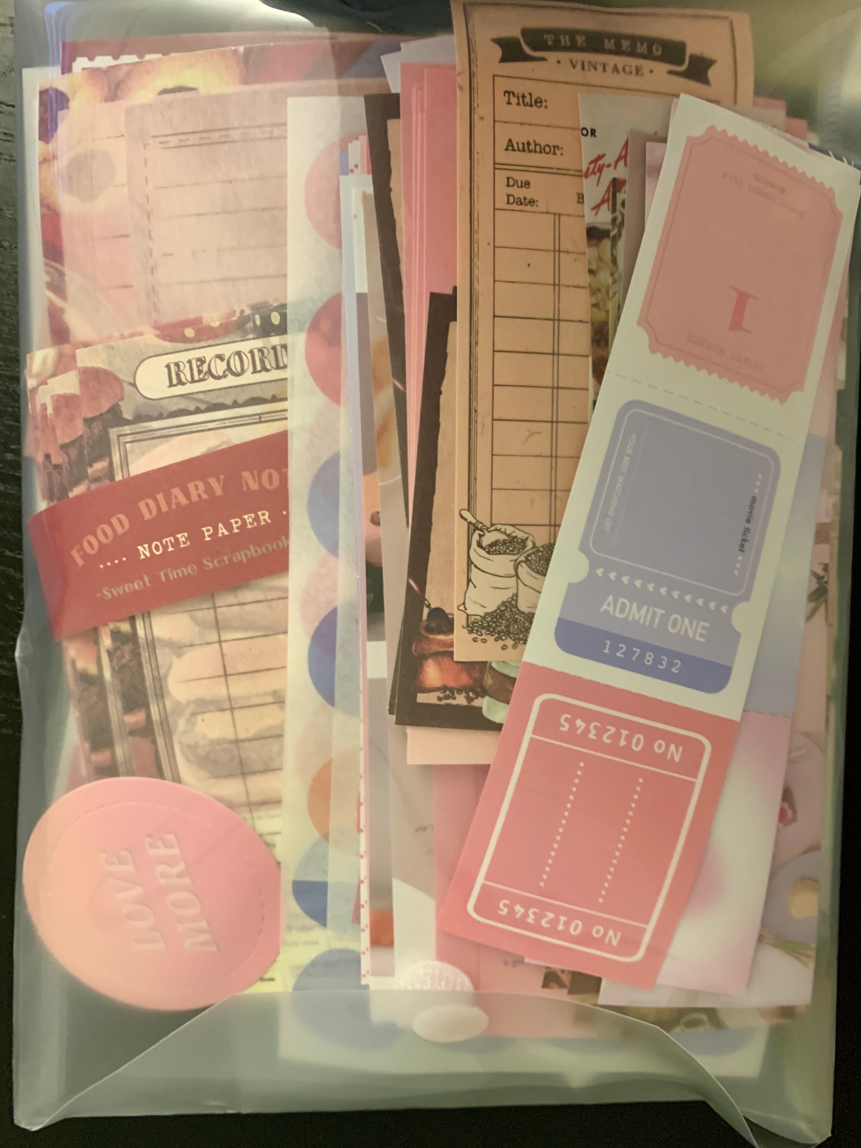Draupnir Vintage Aesthetic Scrapbook Decorative Paper Kit