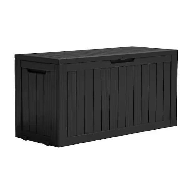 KETER Plastic Outdoor Storage Deck Box - Black