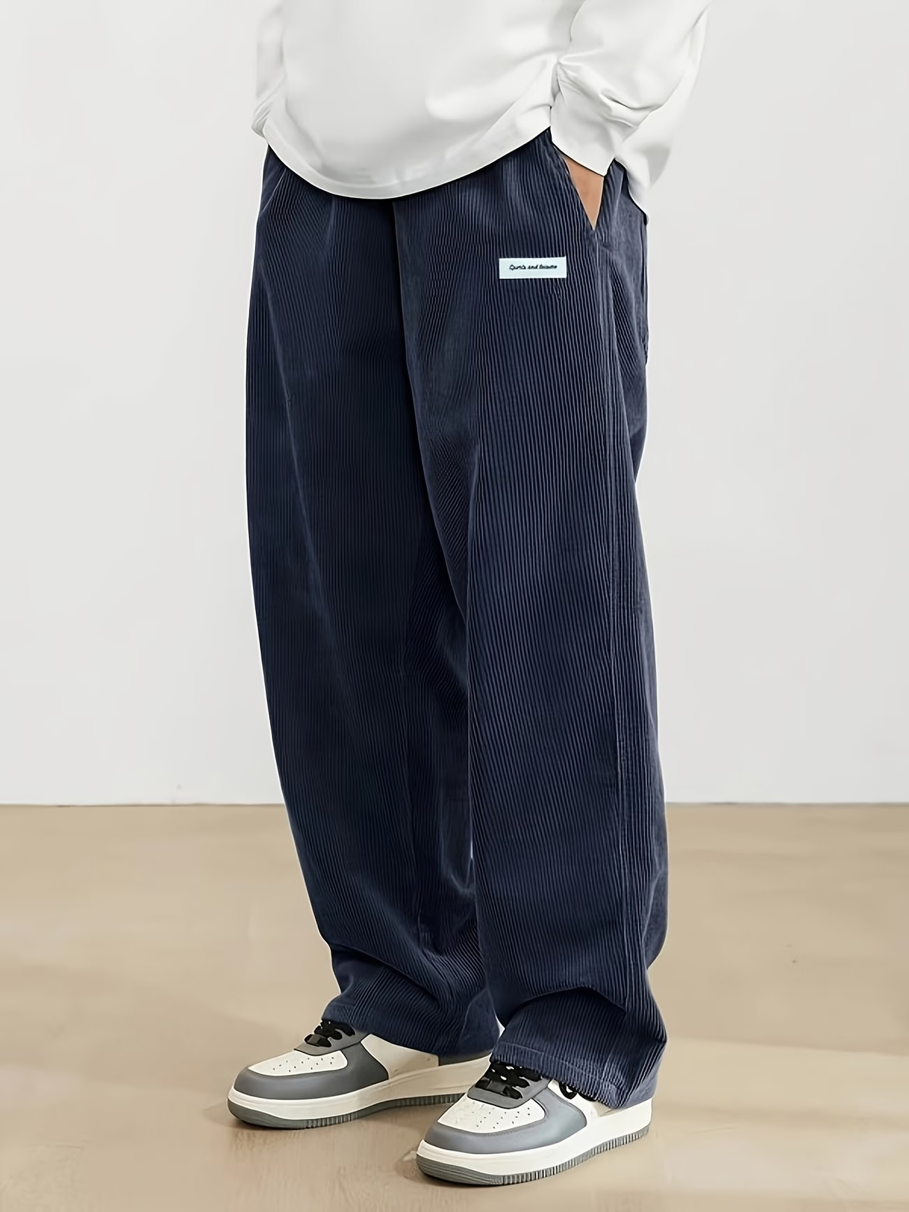 Men's Corduroy Straight Casual Trousers - photo 5
