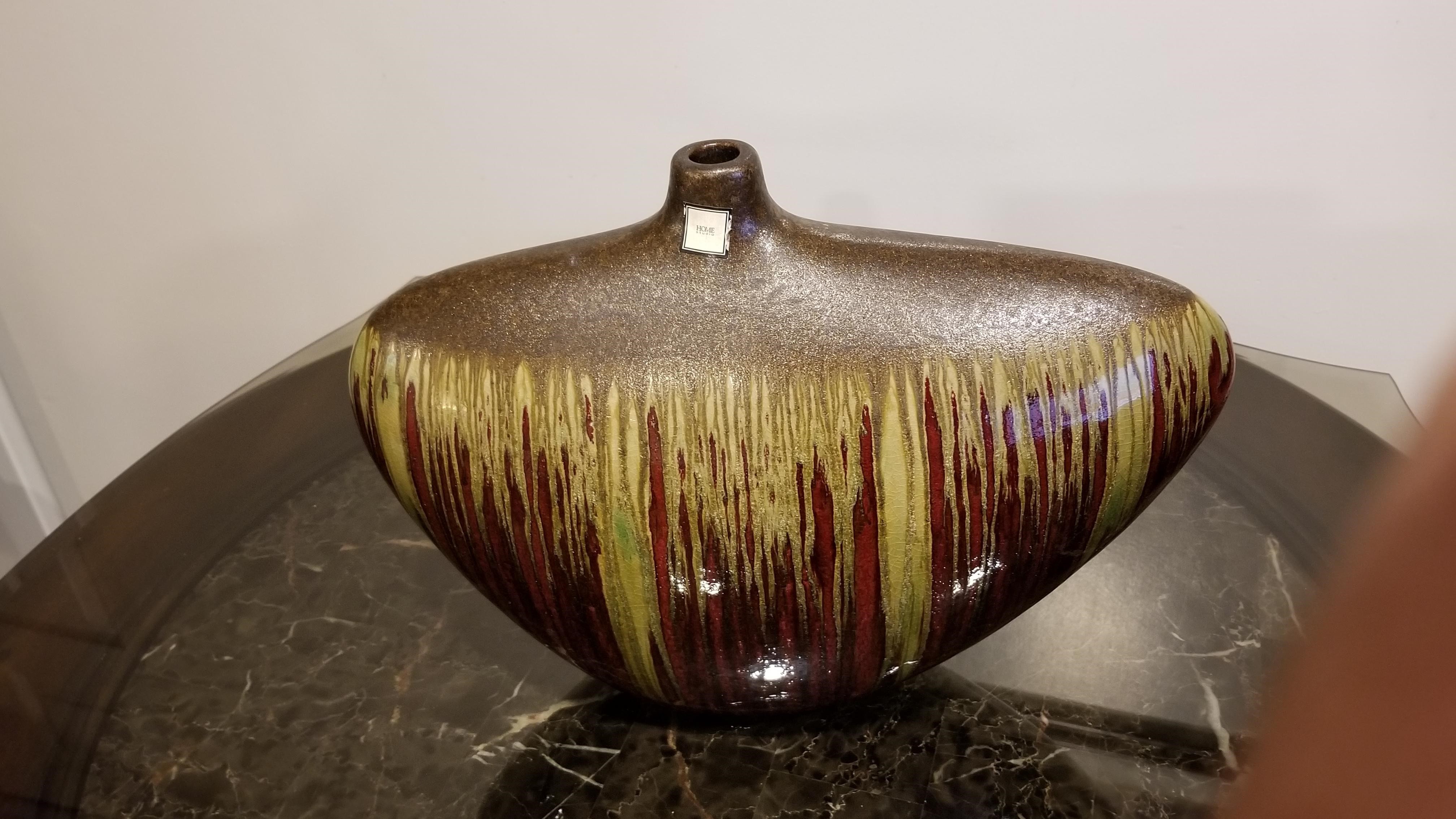 Unique Drip Glaze Ceramic Vase - photo 2