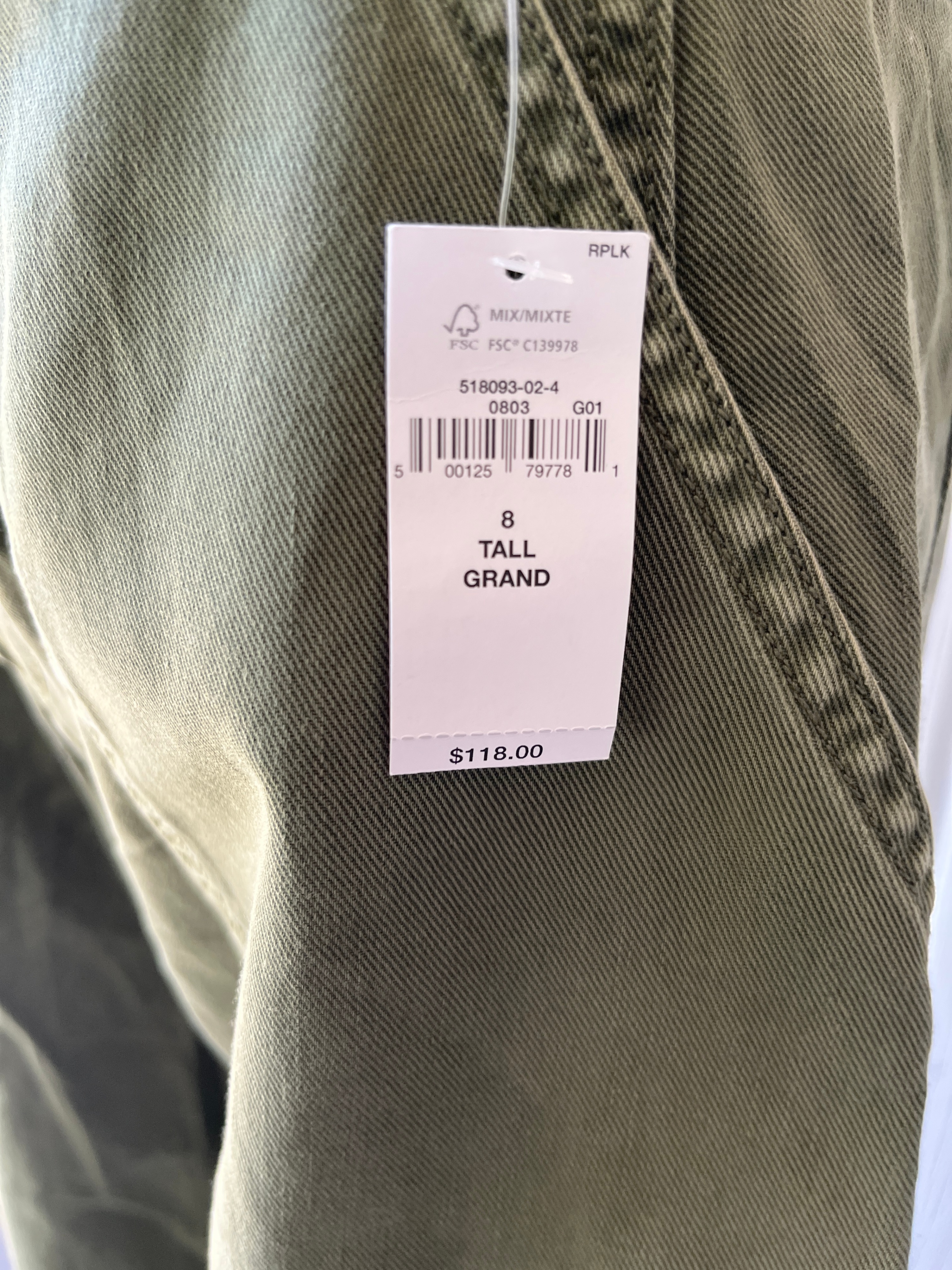 Old Navy Green Wide-Leg Cargo Pants - Size 8 Tall - photo 3