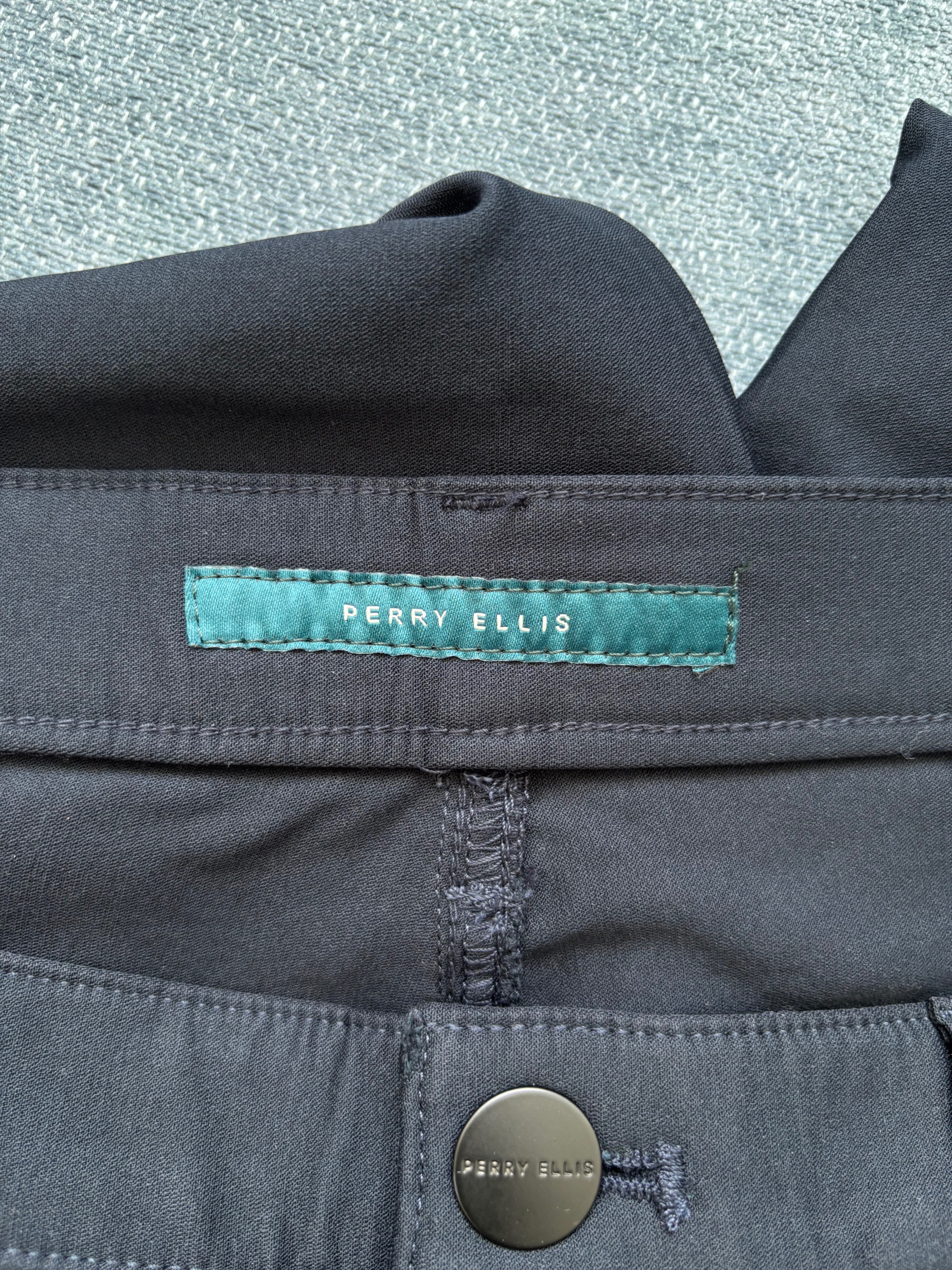 Perry Ellis Slim Fit Trousers – Navy