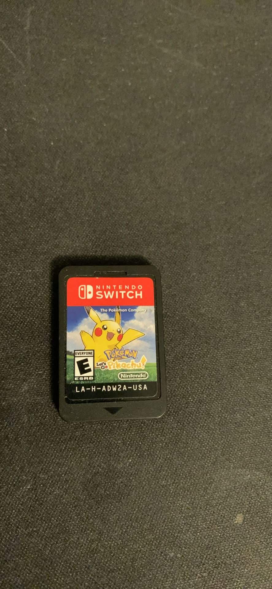 Nintendo Switch Pokemon Let's Go Pikachu Game Cartridge