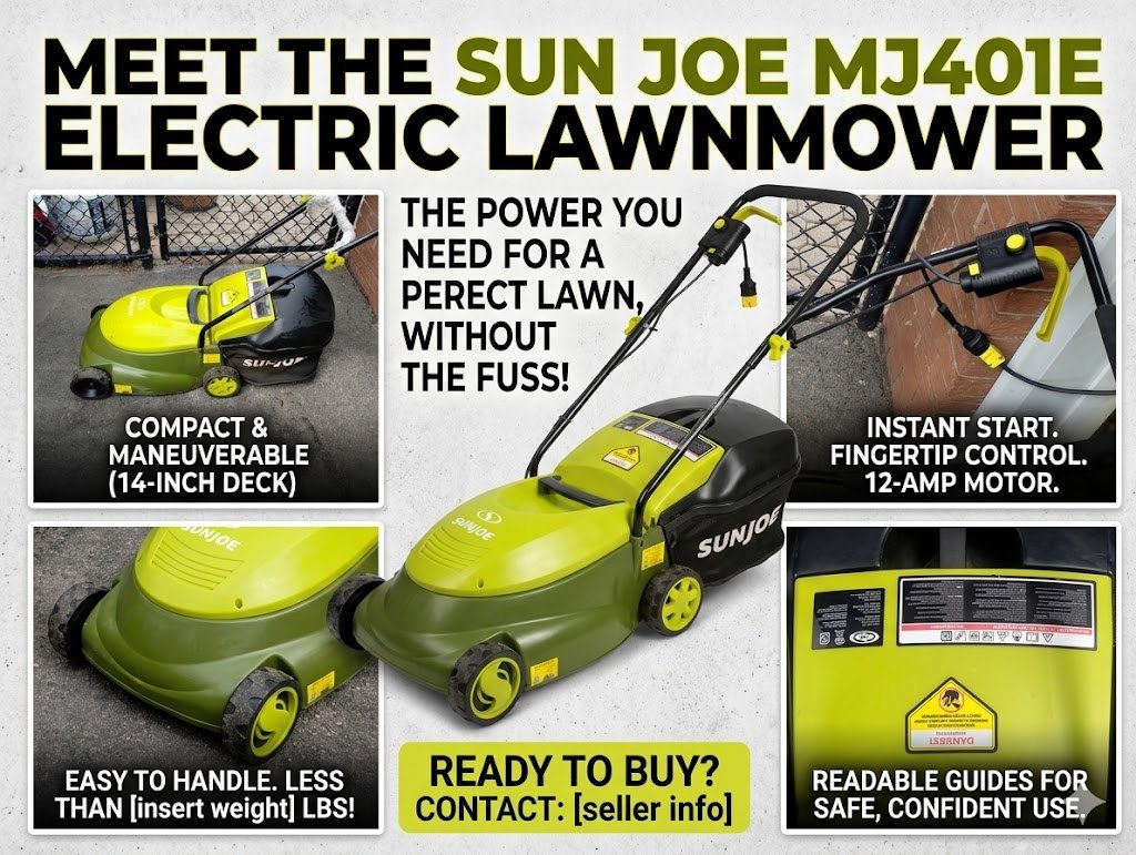 Sun Joe MJ401E Electric Lawn Mower