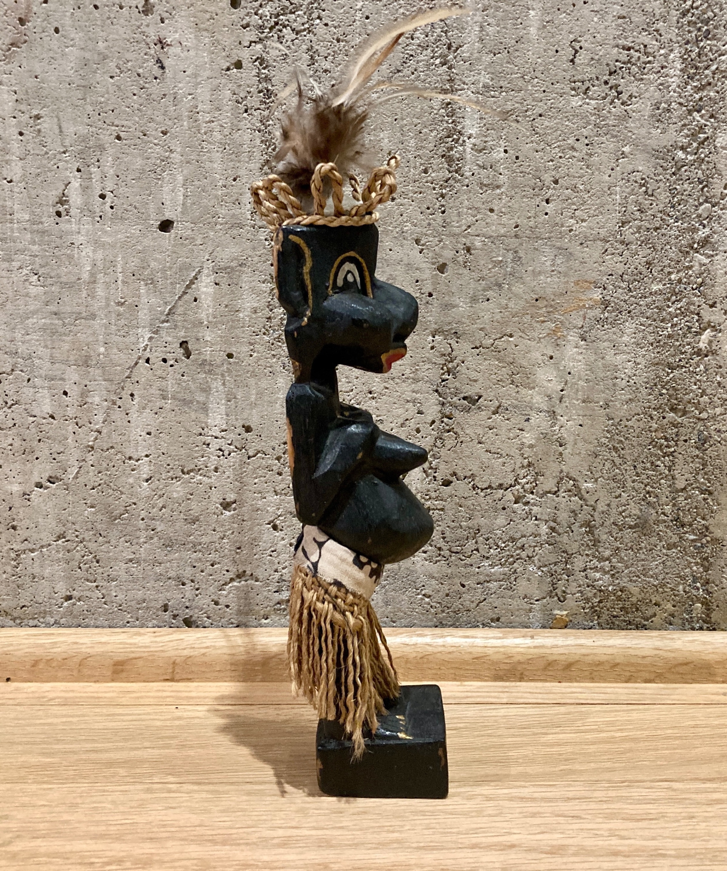 Wooden Carved Papua / Indonesia Figure Souvenir Folk Art Tribal - photo 5