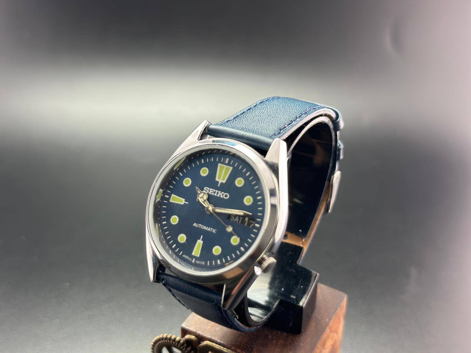 Vintage Seiko 5 Automatic 6309A Men's  Watch D&D- Japan Made - photo 3
