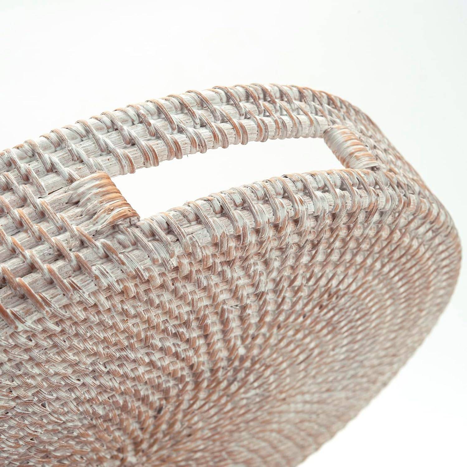 16.9 inch Round Rattan Tray - photo 5