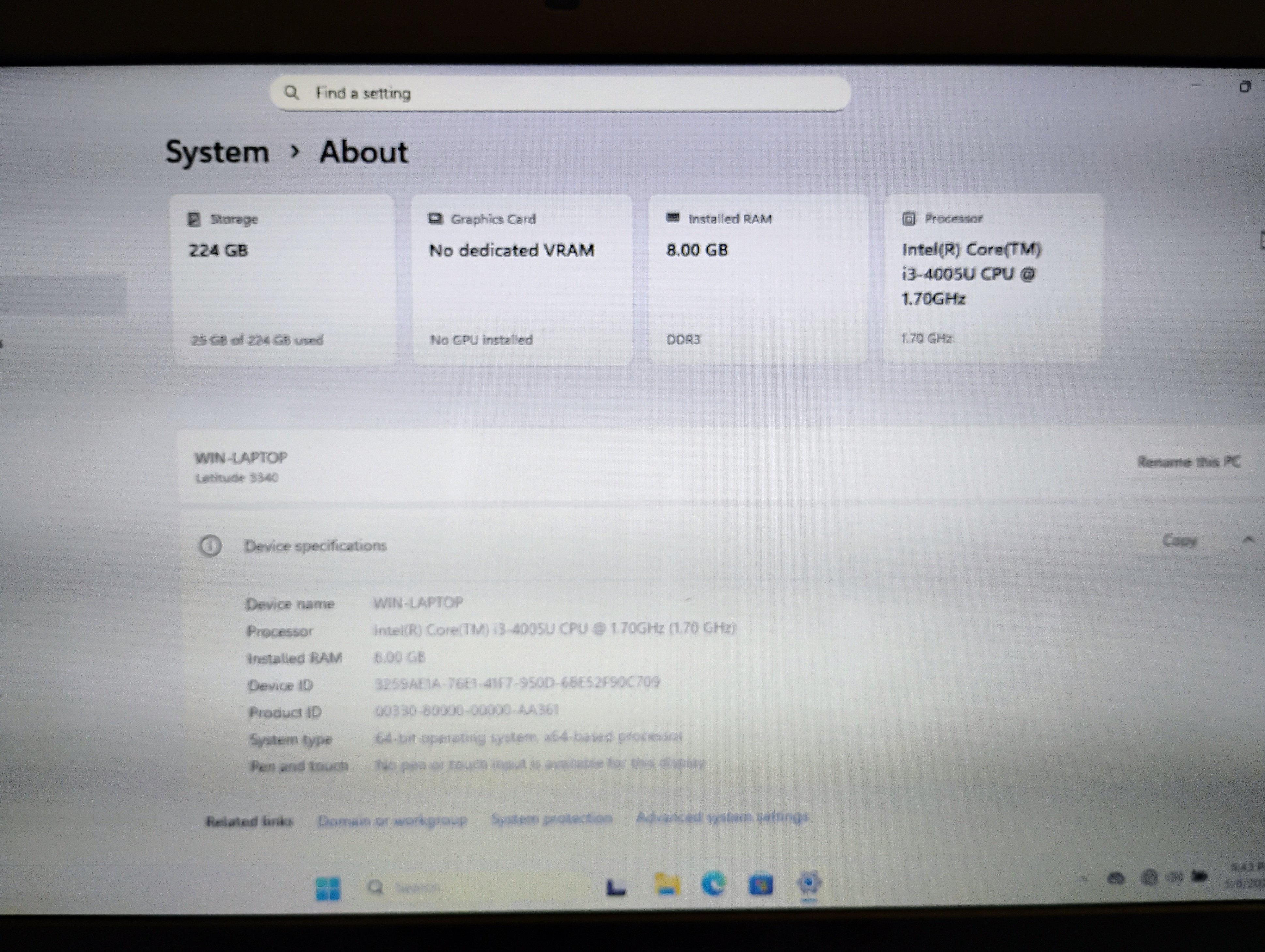 Dell Latitude 3340 laptop - photo 2