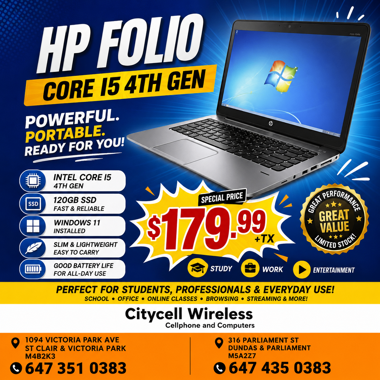 HP FOLIO - LAPTOP