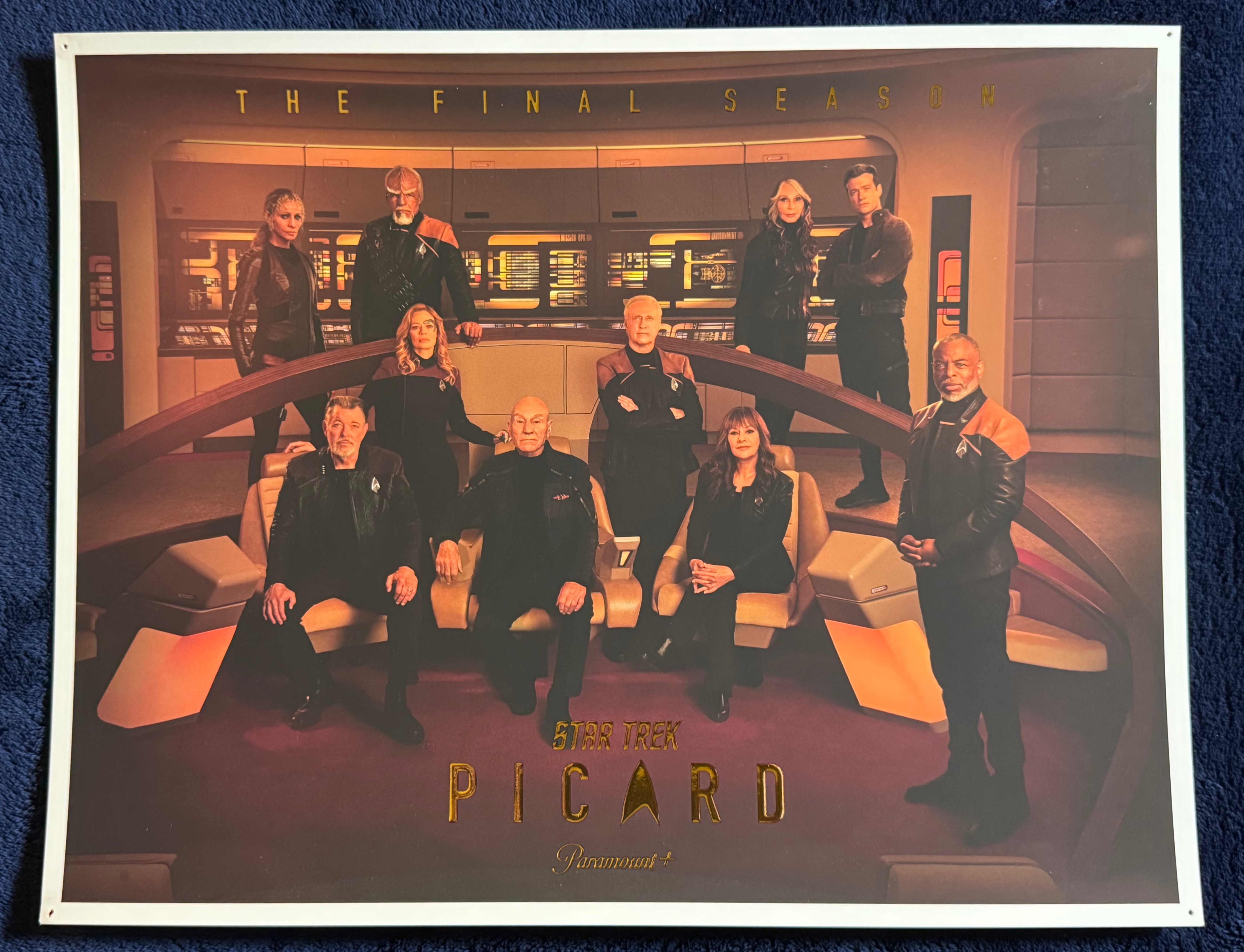 Star Trek Picard Riker Data Crusher Troi Worf Laforge Seven pic