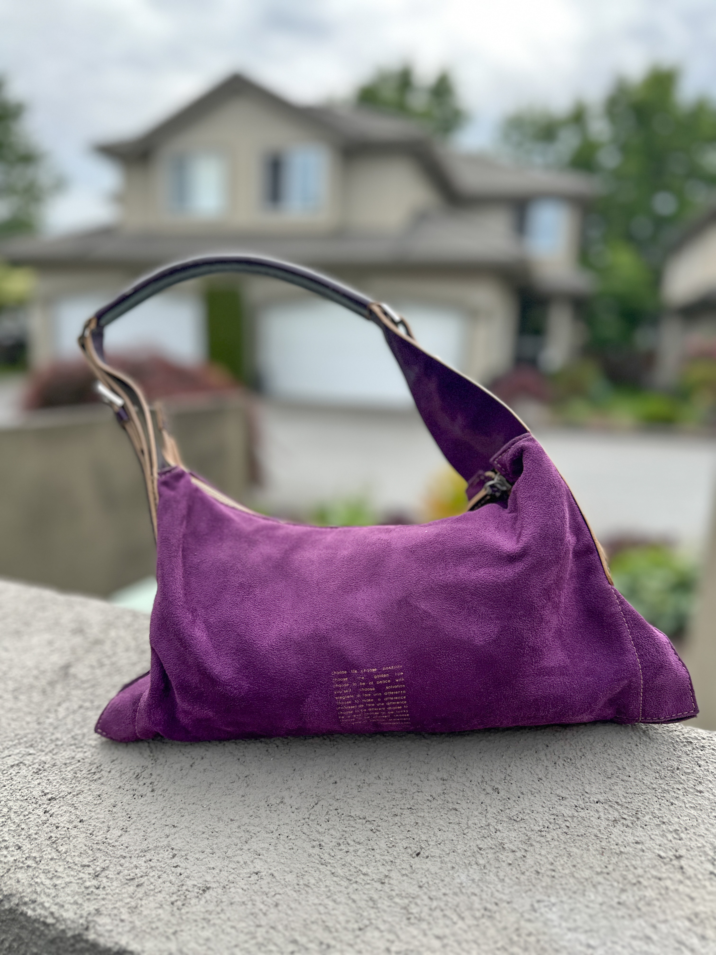 Matt & Nat Purple Suede Shoulder Bag - photo 2