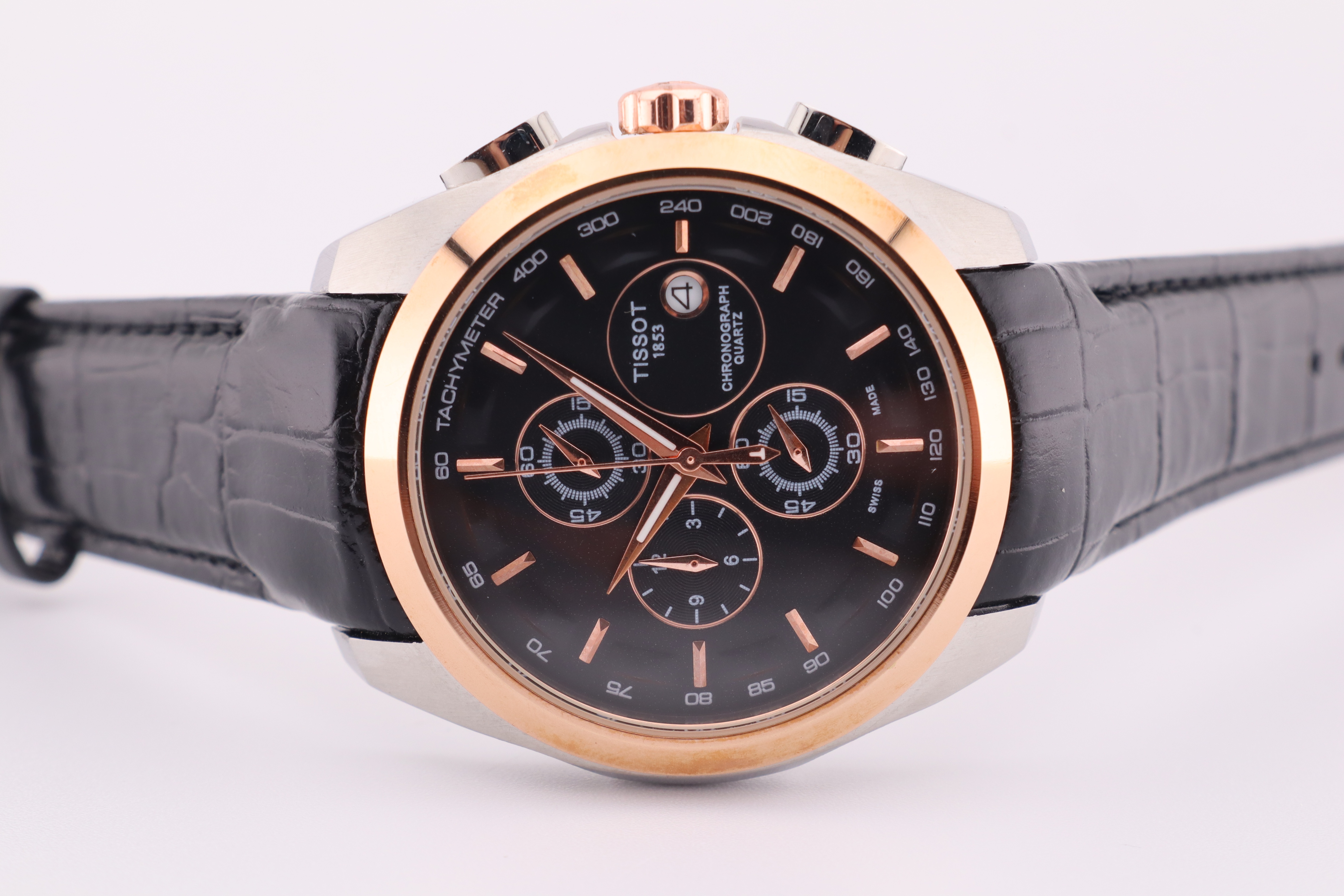 Tissot 1853 Couturier Tachymeter Chronograph Quartz Wrist Watch - photo 4