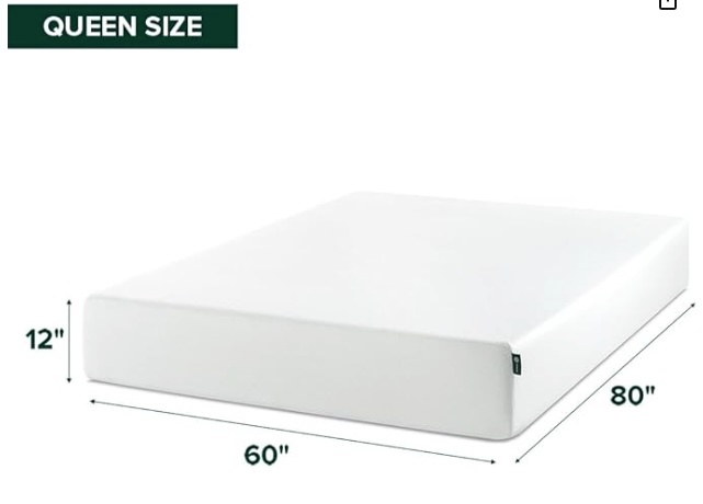 Zinus 12 Inch Queen Memory Foam Mattress & Bedframe - photo 2