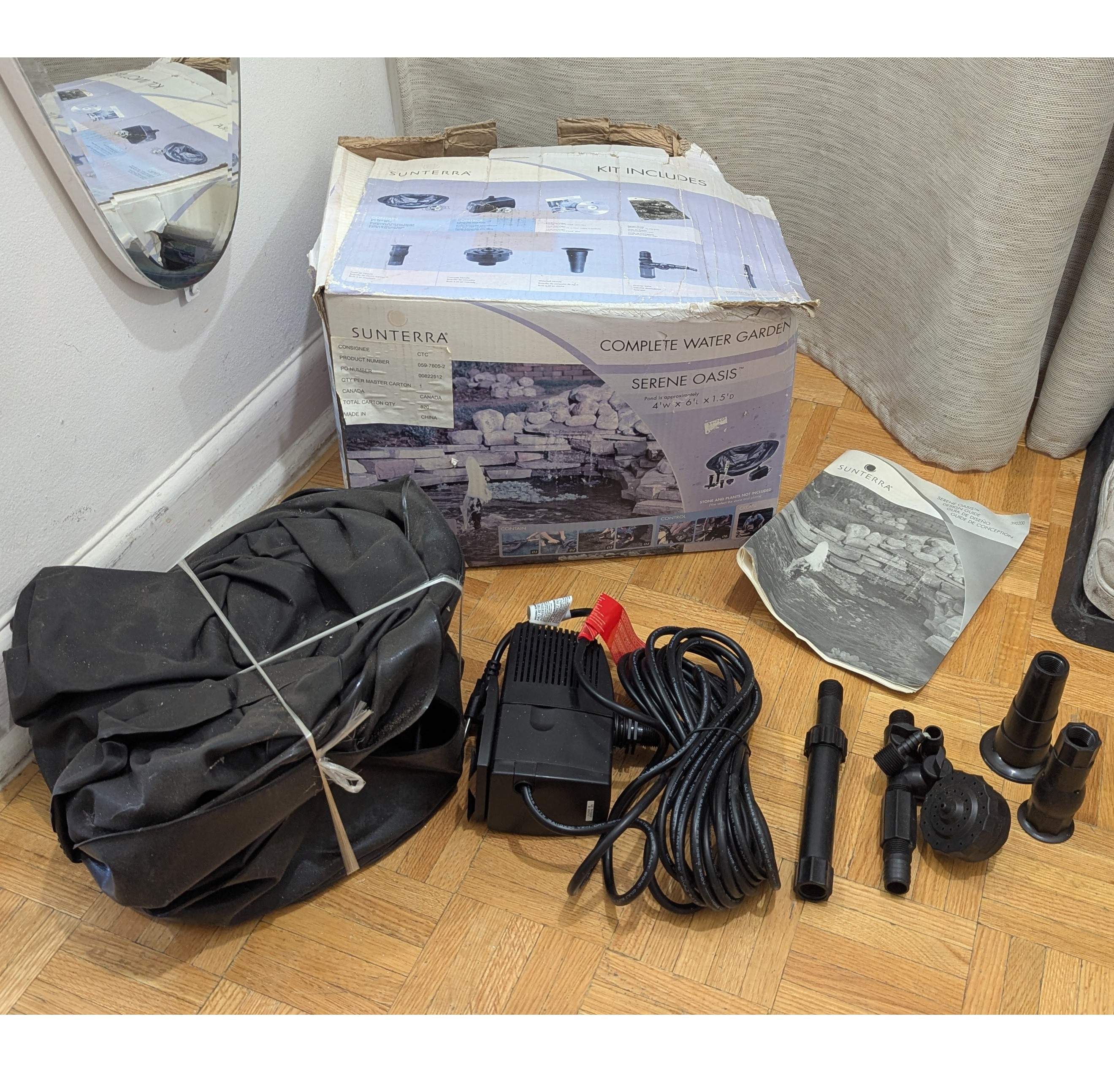 NEW Complete water garden kit for creating a backyard pond.