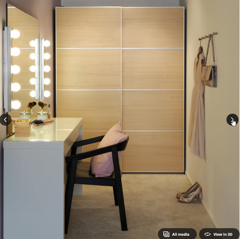 IKEA MALM Dressing table, white with glass top - photo 4