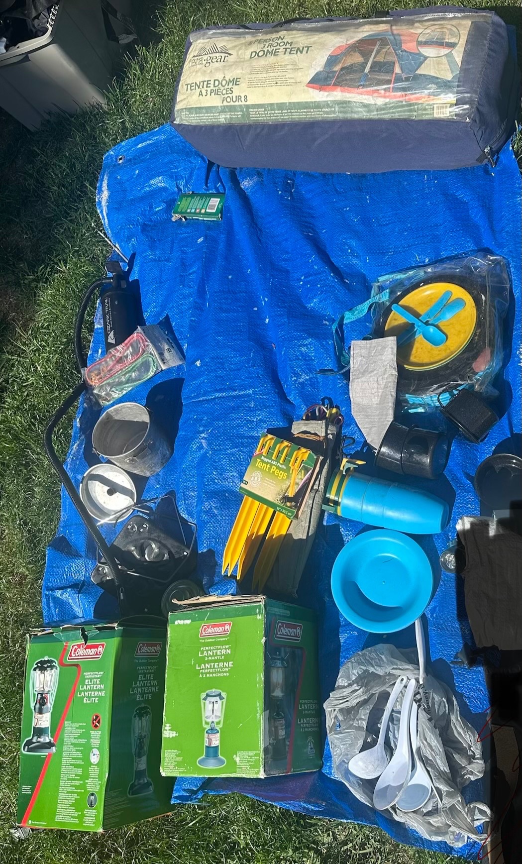 Coleman Lanterns and camping Gear