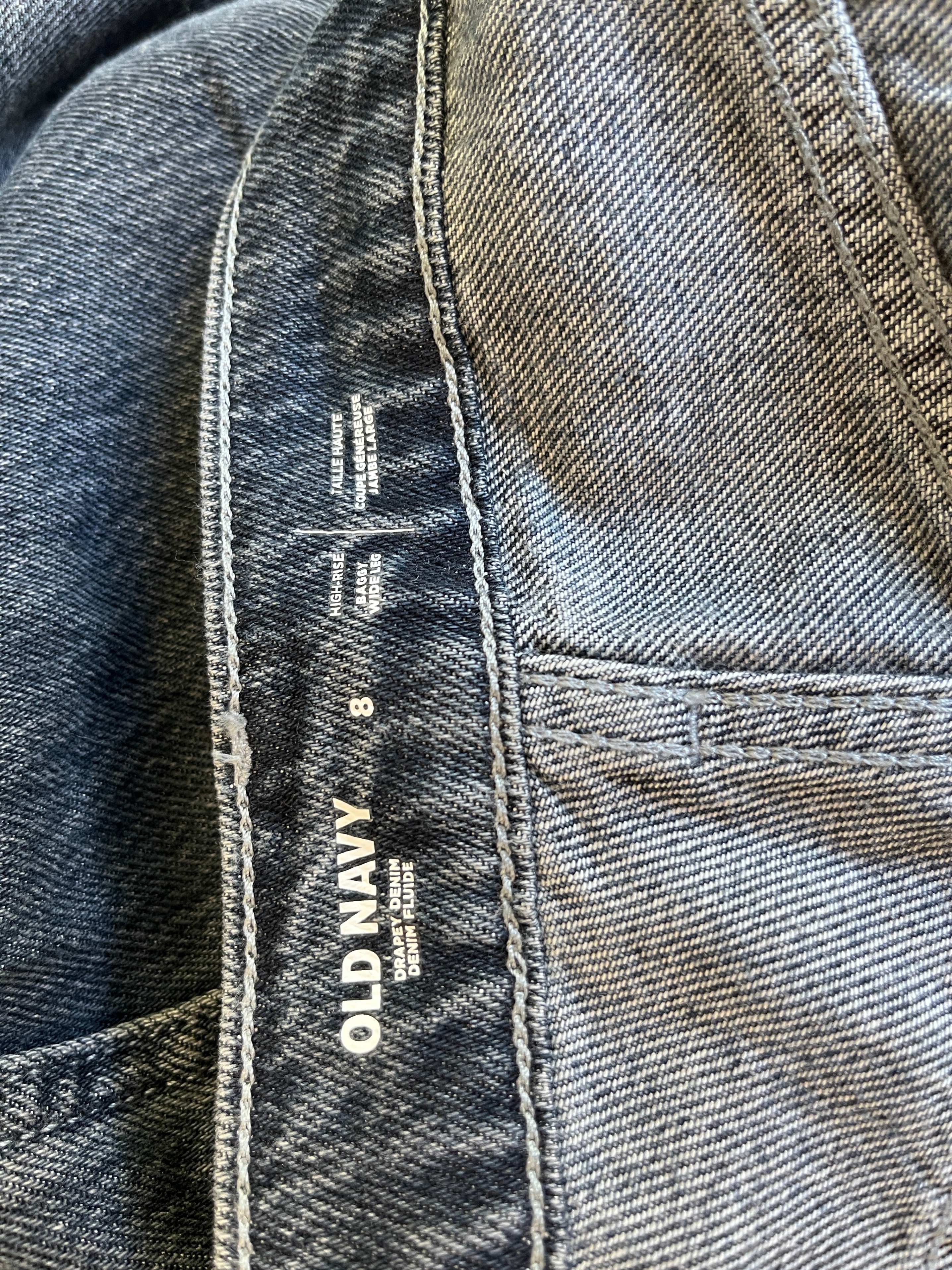 Old Navy Wide-Leg Cropped Jeans Size 8 - photo 3