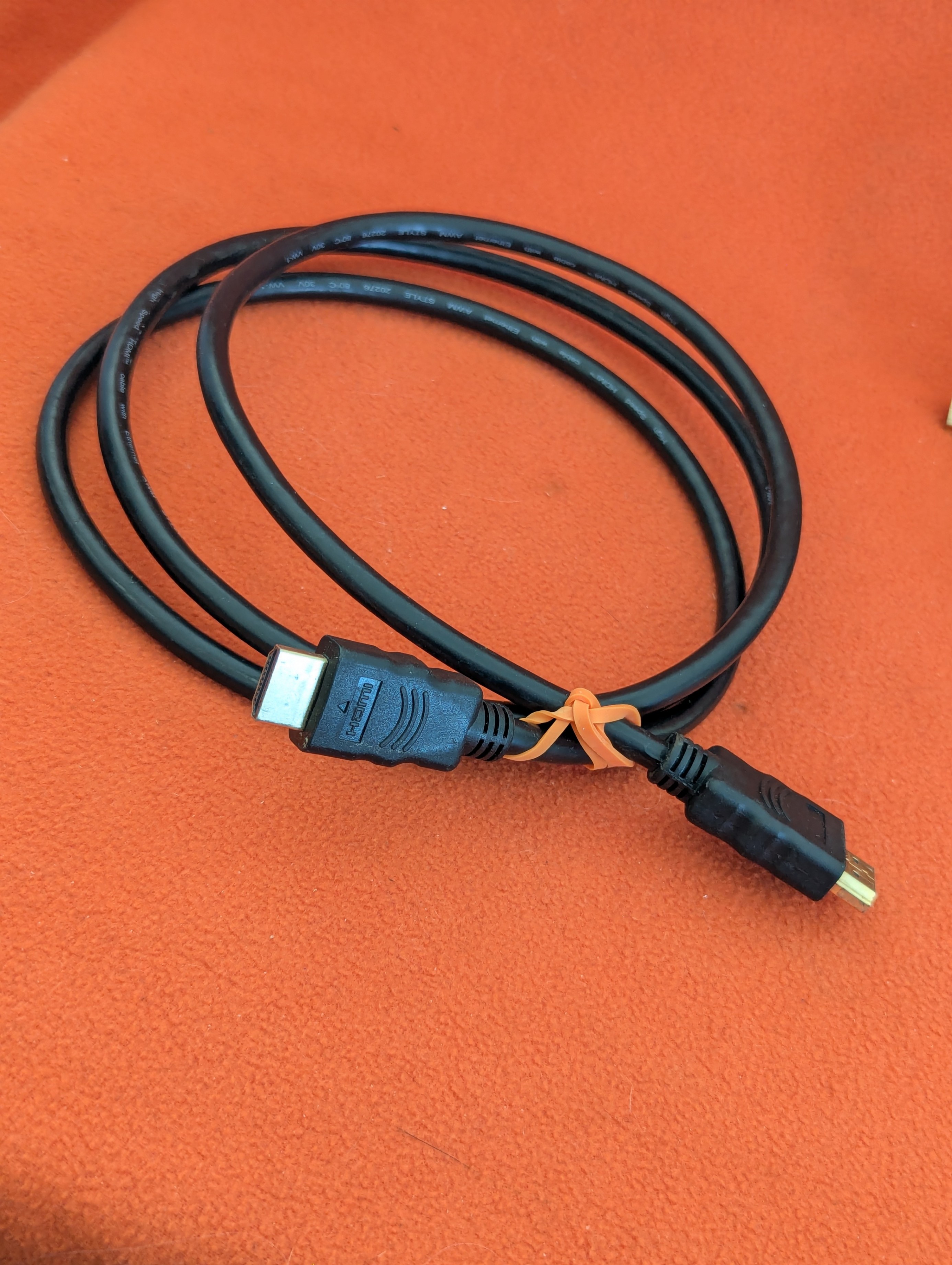 Two HDMI cables - 5-foot (orange wrap) and 6-foot (beige wrap) - photo 5