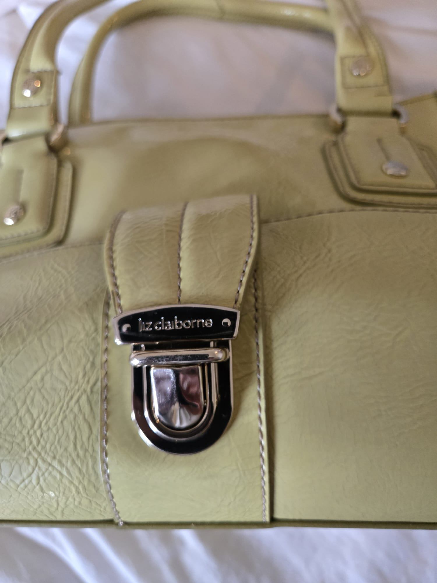 🫶 Liz Claiborne Structured Tote – Olive Green - photo 2