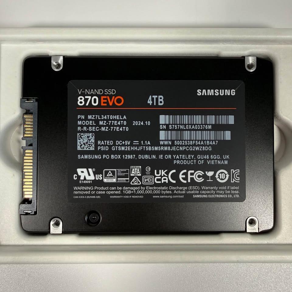 Samsung 870 EVO 4TB SSD - New Open Box - photo 4