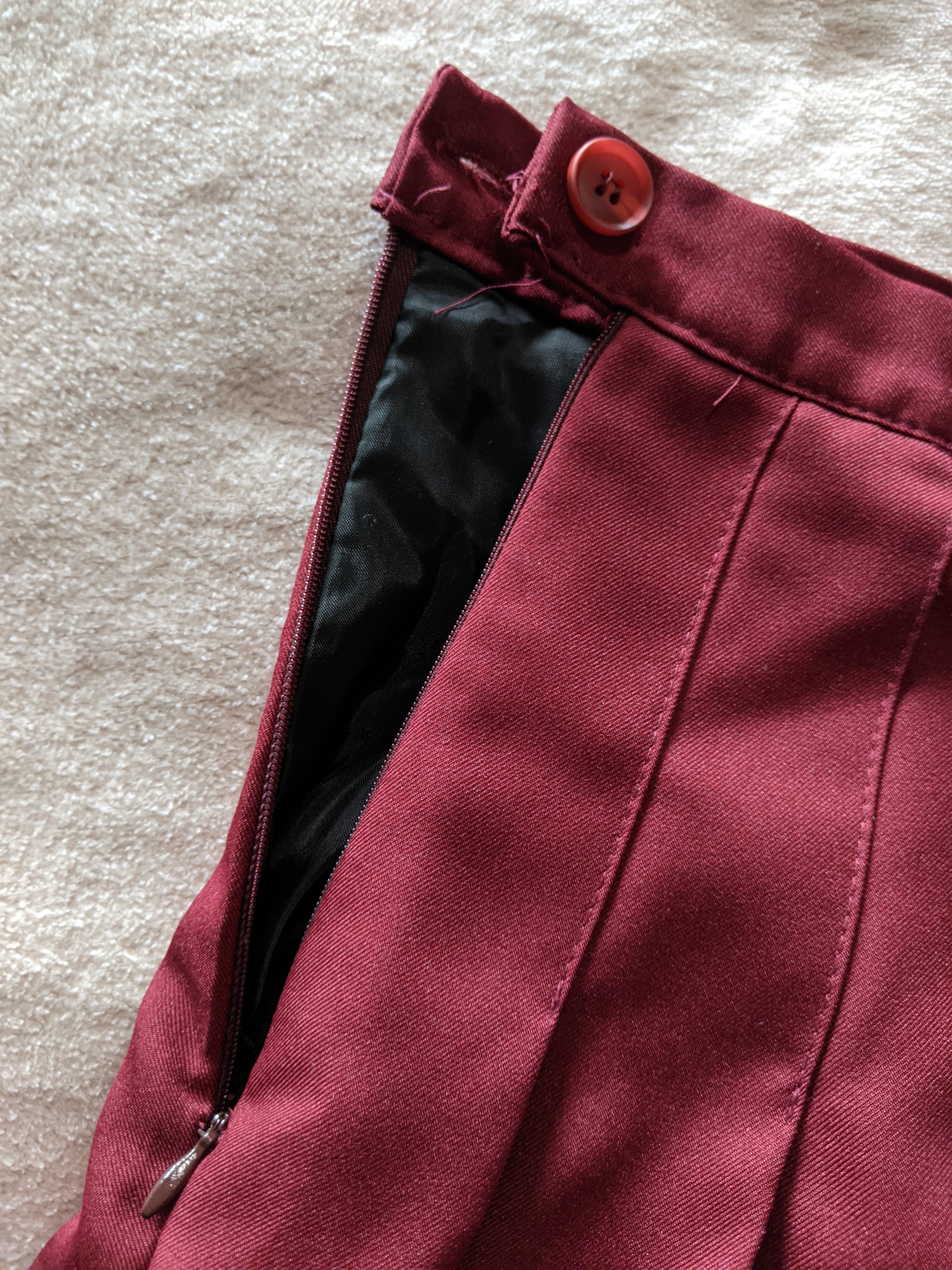 Red Pleated A-line Skirt - photo 5