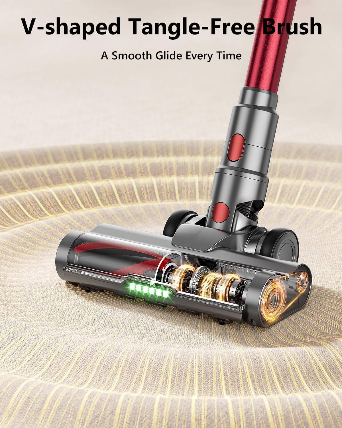 Cordless Vacuum Cleaner, 580W 48Kpa Vacuum Cleaner for Home - photo 4
